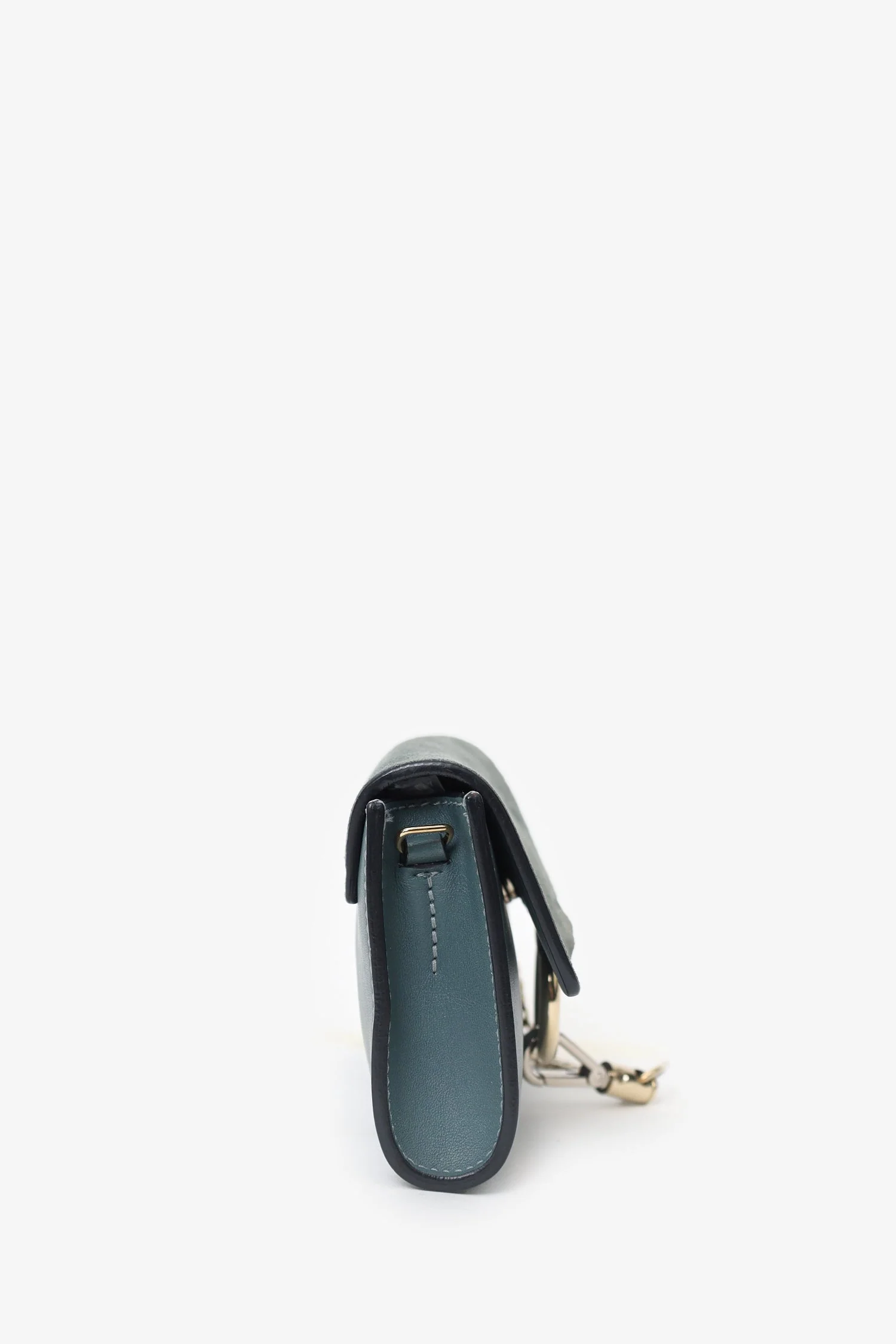 Chloe Green Suede/Leather Small Faye Bag - Image 4