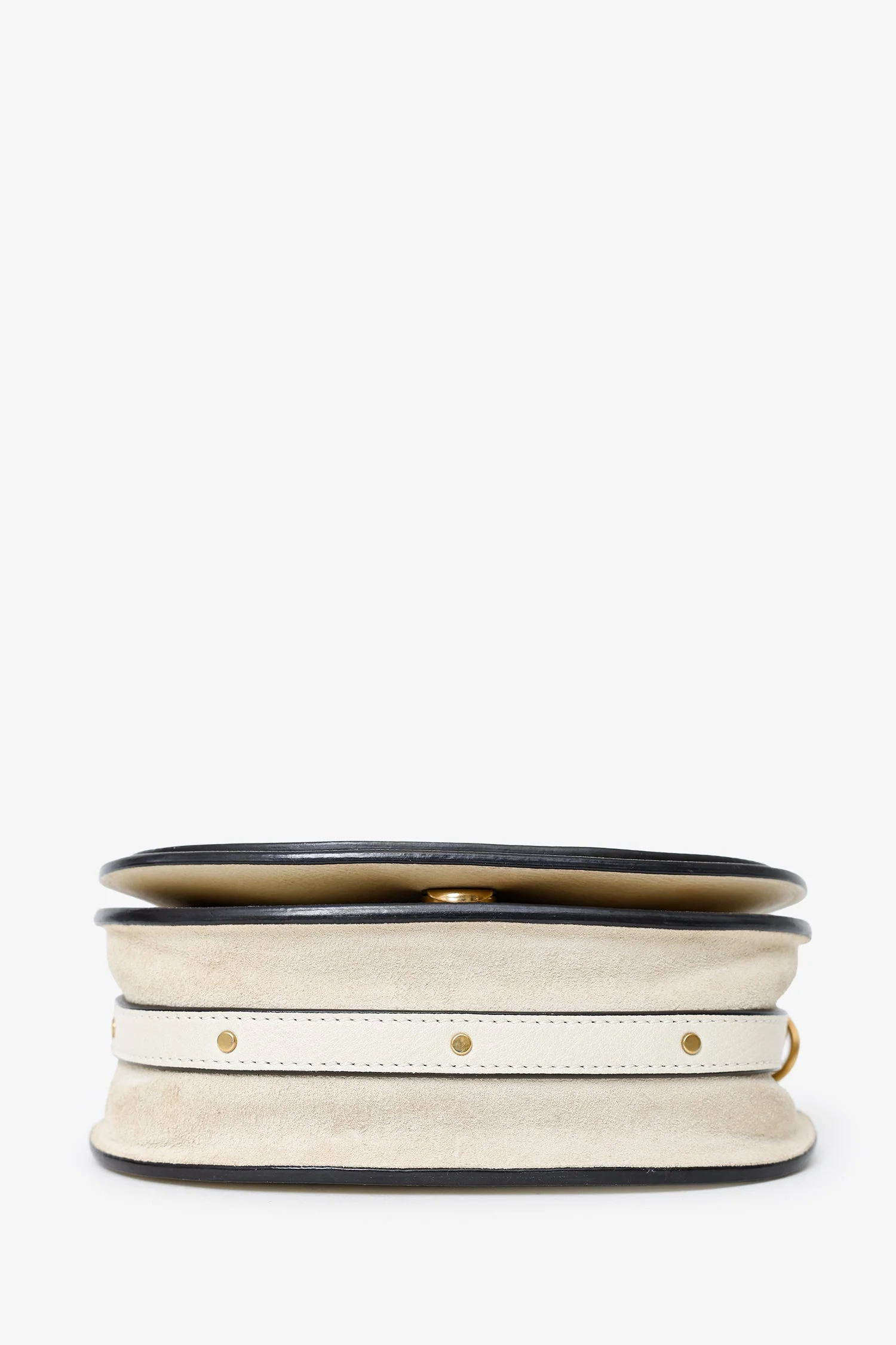 Chloe Off White Suede Small 'Nile Bracelet' Bag - Image 5