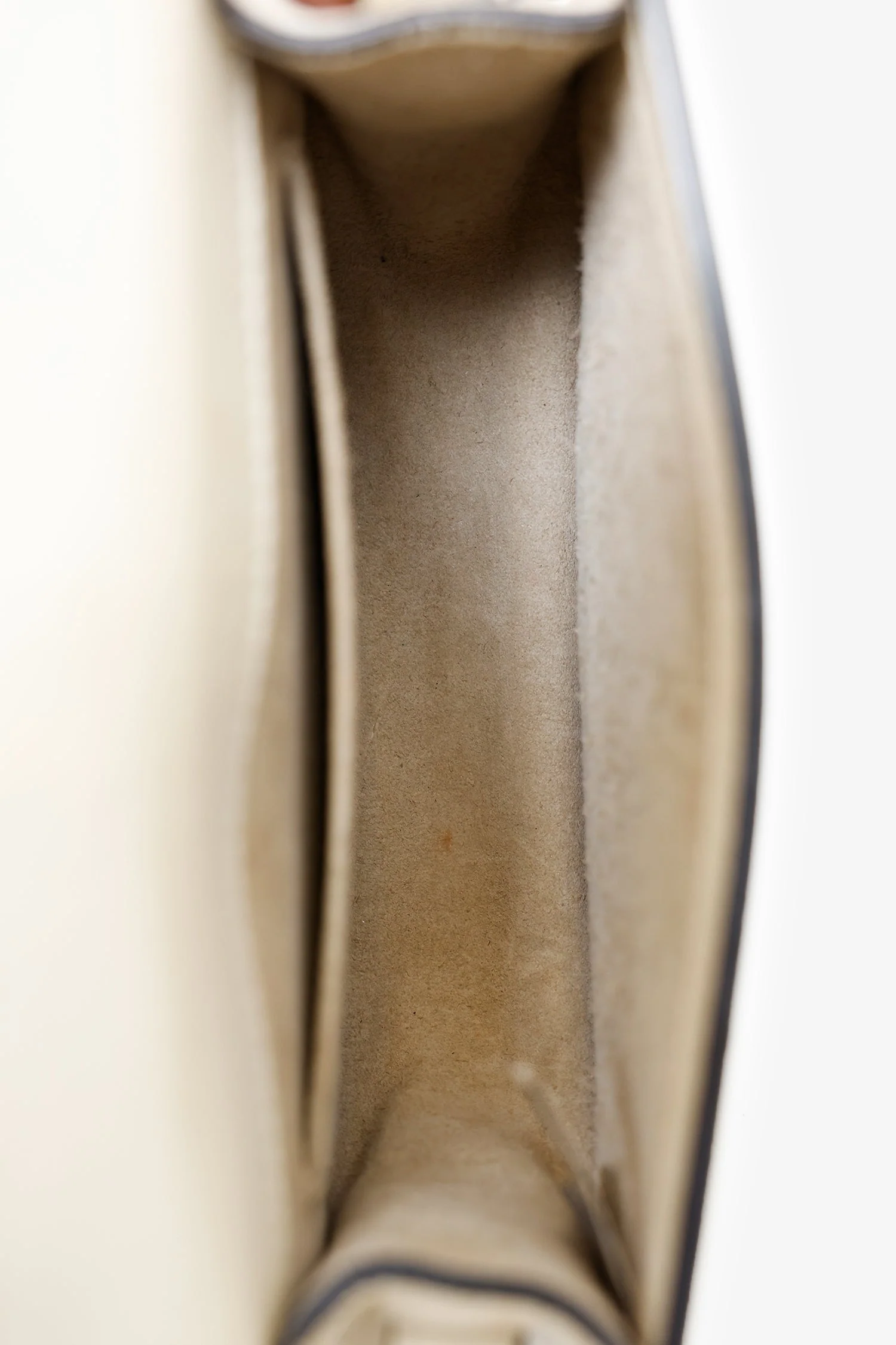 Chloe Off White Suede Small 'Nile Bracelet' Bag - Image 7
