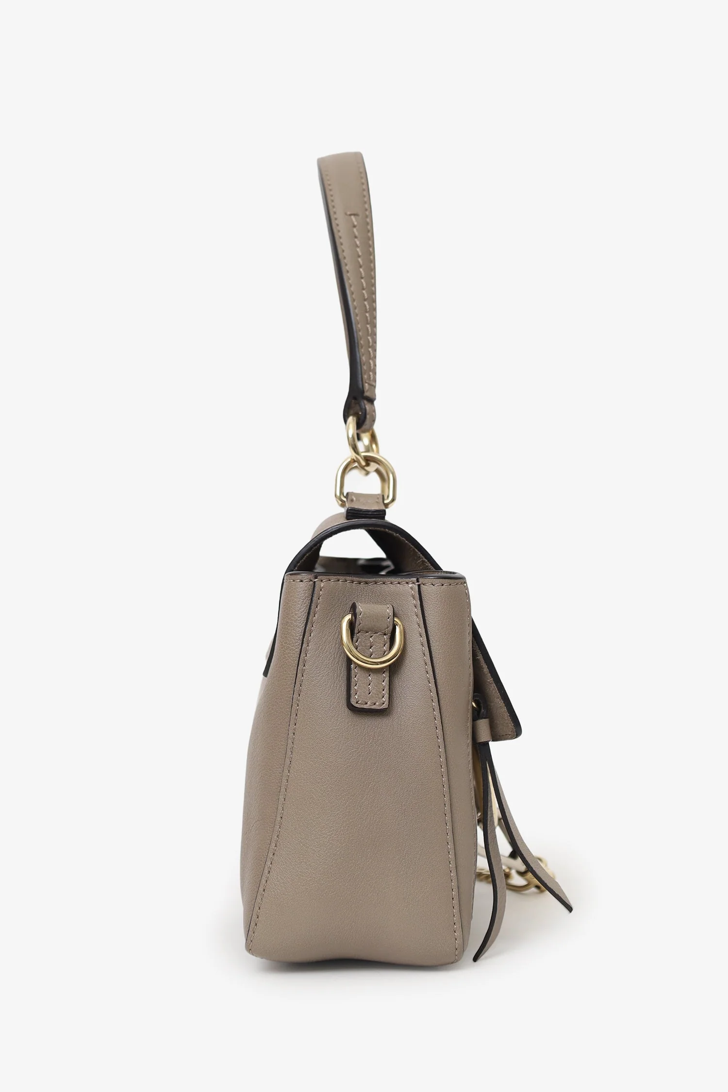Chloe Taupe Leather Mini Faye Day Bag - Image 3