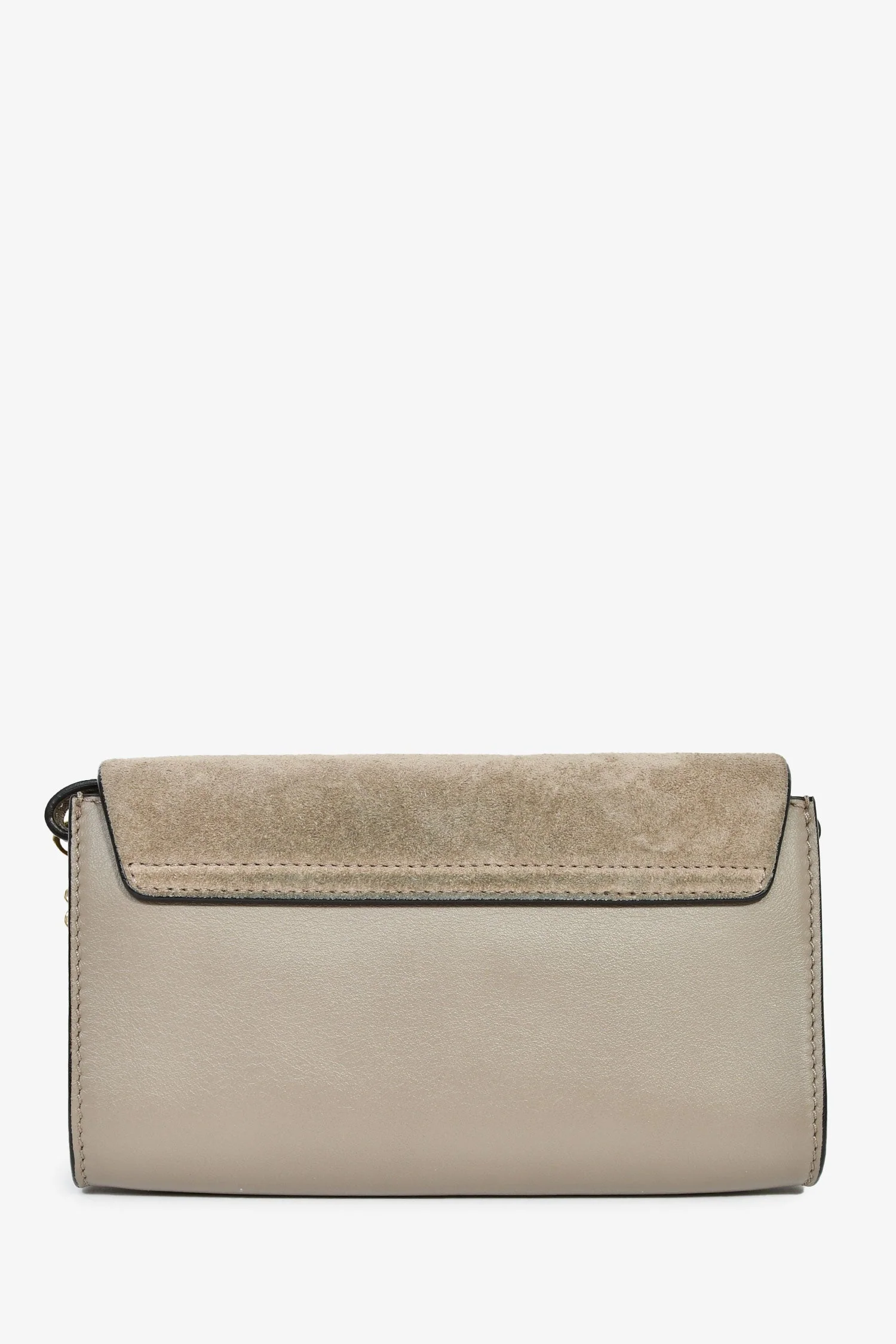 Chloé Taupe Leather/Suede 'Faye' Crossbody Bag - Image 2