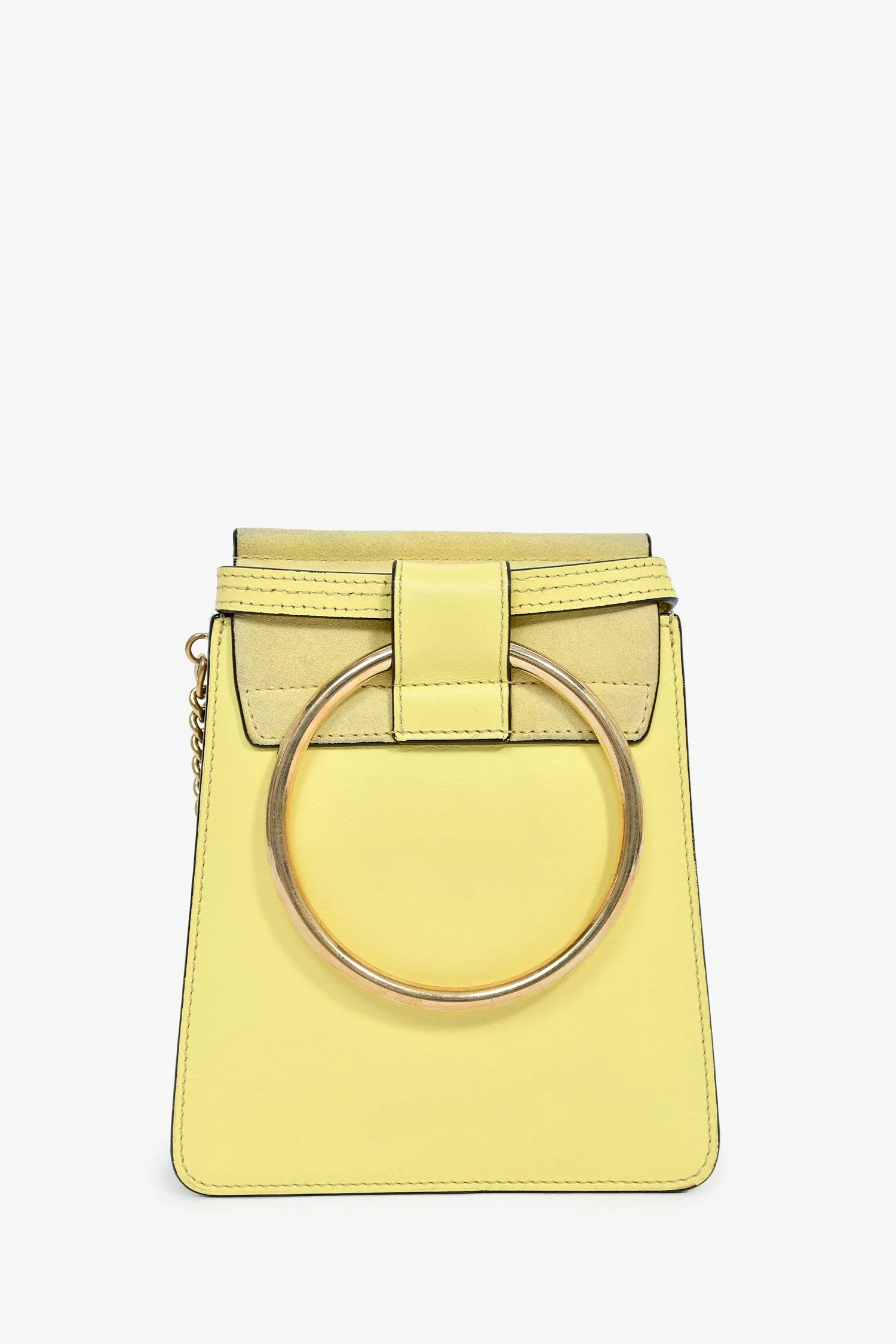 Chloe Yellow Leather Mini Faye Bag - Image 2