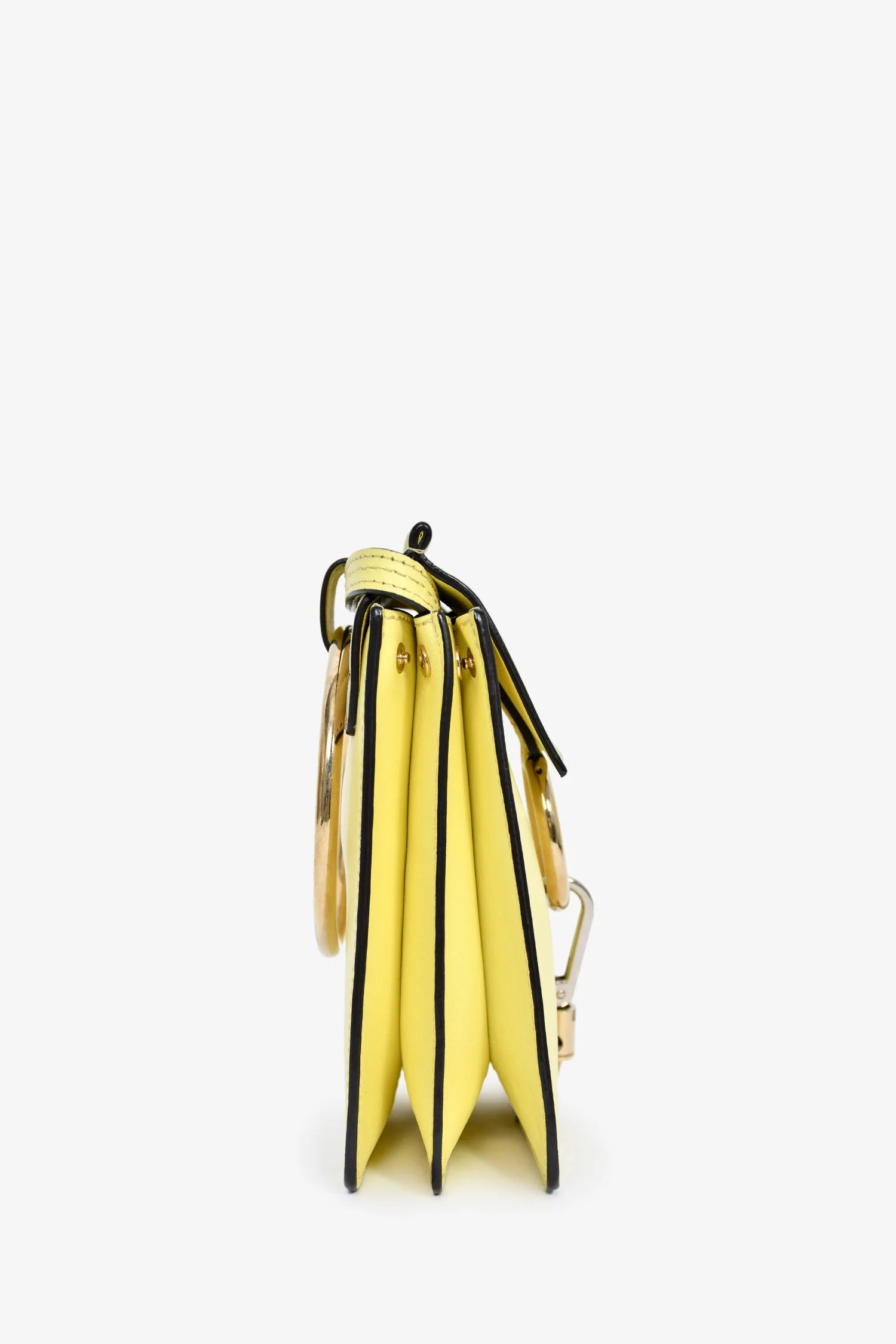 Chloe Yellow Leather Mini Faye Bag - Image 3