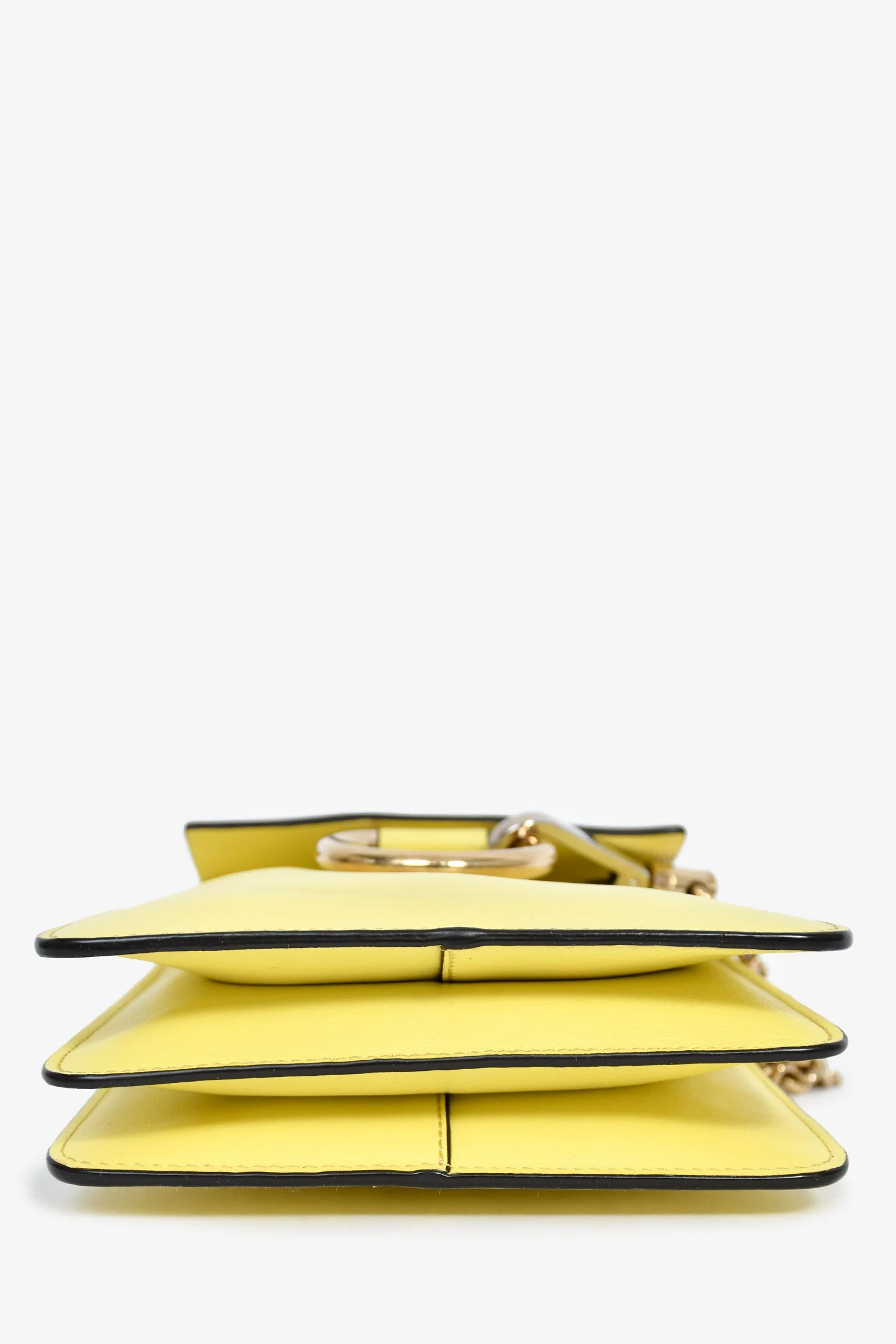 Chloe Yellow Leather Mini Faye Bag - Image 5