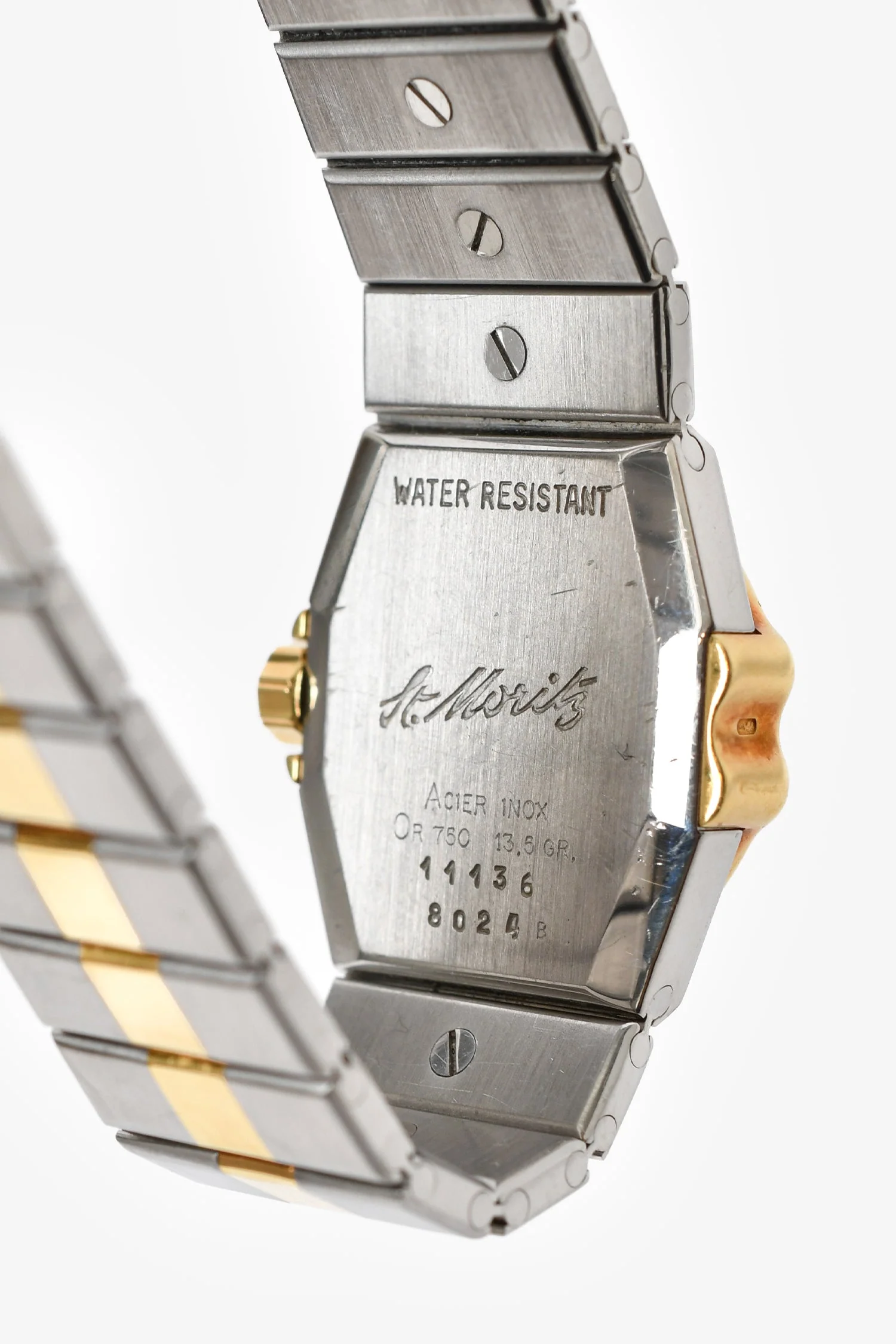 Chopard St.Moritz Stainless Steel/18k Yellow Gold Diamond Bezel & Diamond Dial 24mm Watch - Image 3