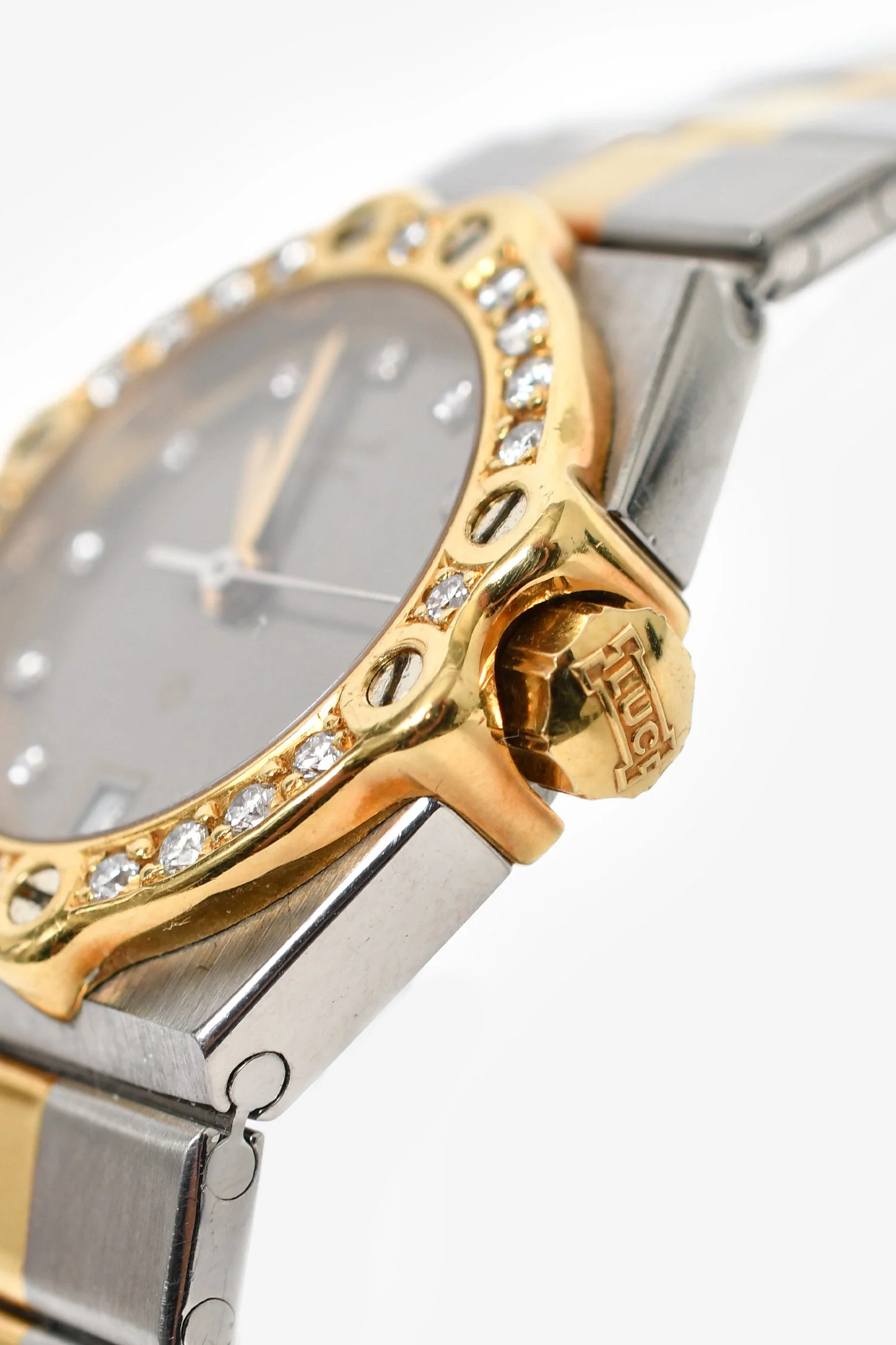 Chopard St.Moritz Stainless Steel/18k Yellow Gold Diamond Bezel & Diamond Dial 24mm Watch - Image 4