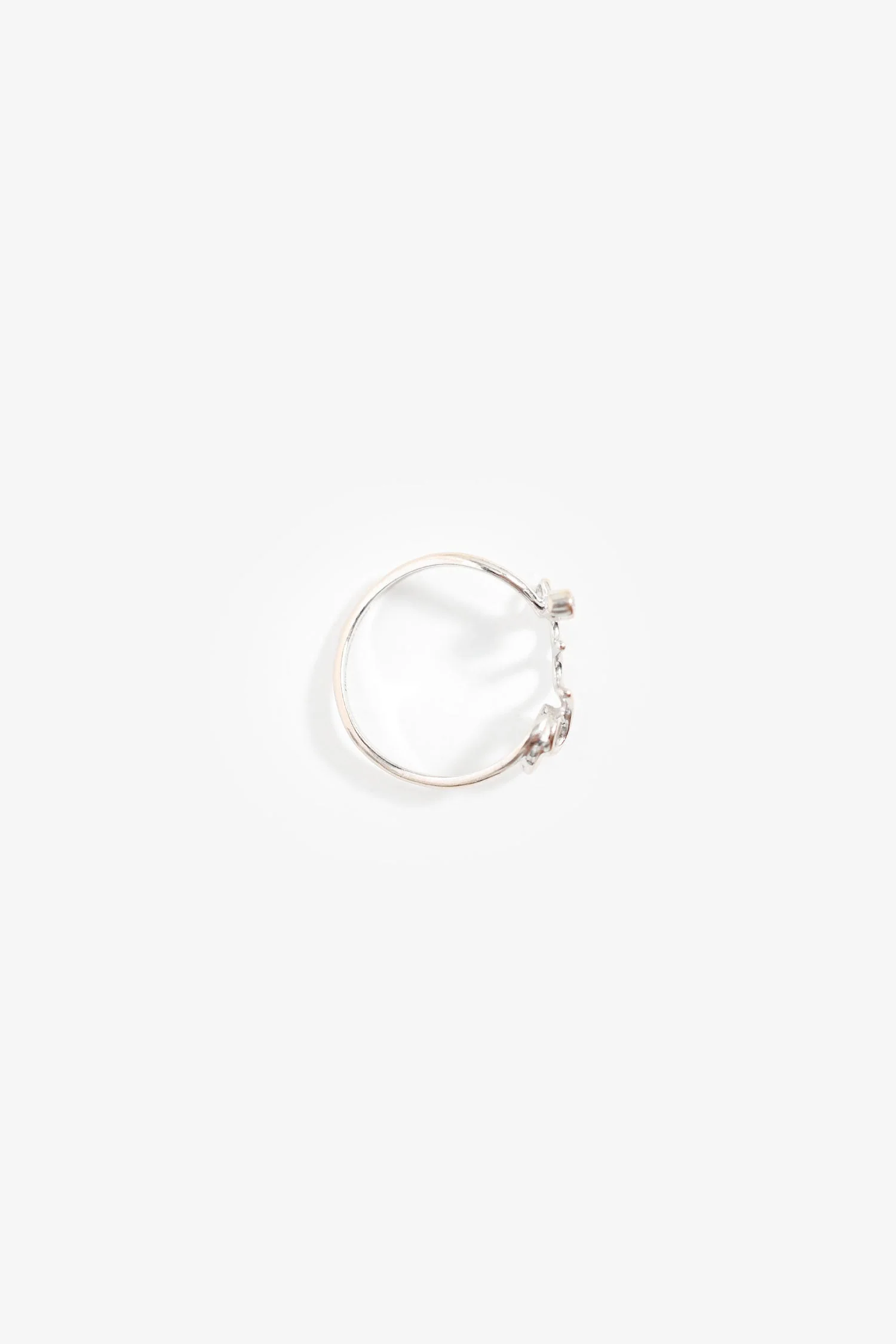 Christian Dior 18K White Gold Diamond 'Oui 'Ring Size 6.5 - Image 4