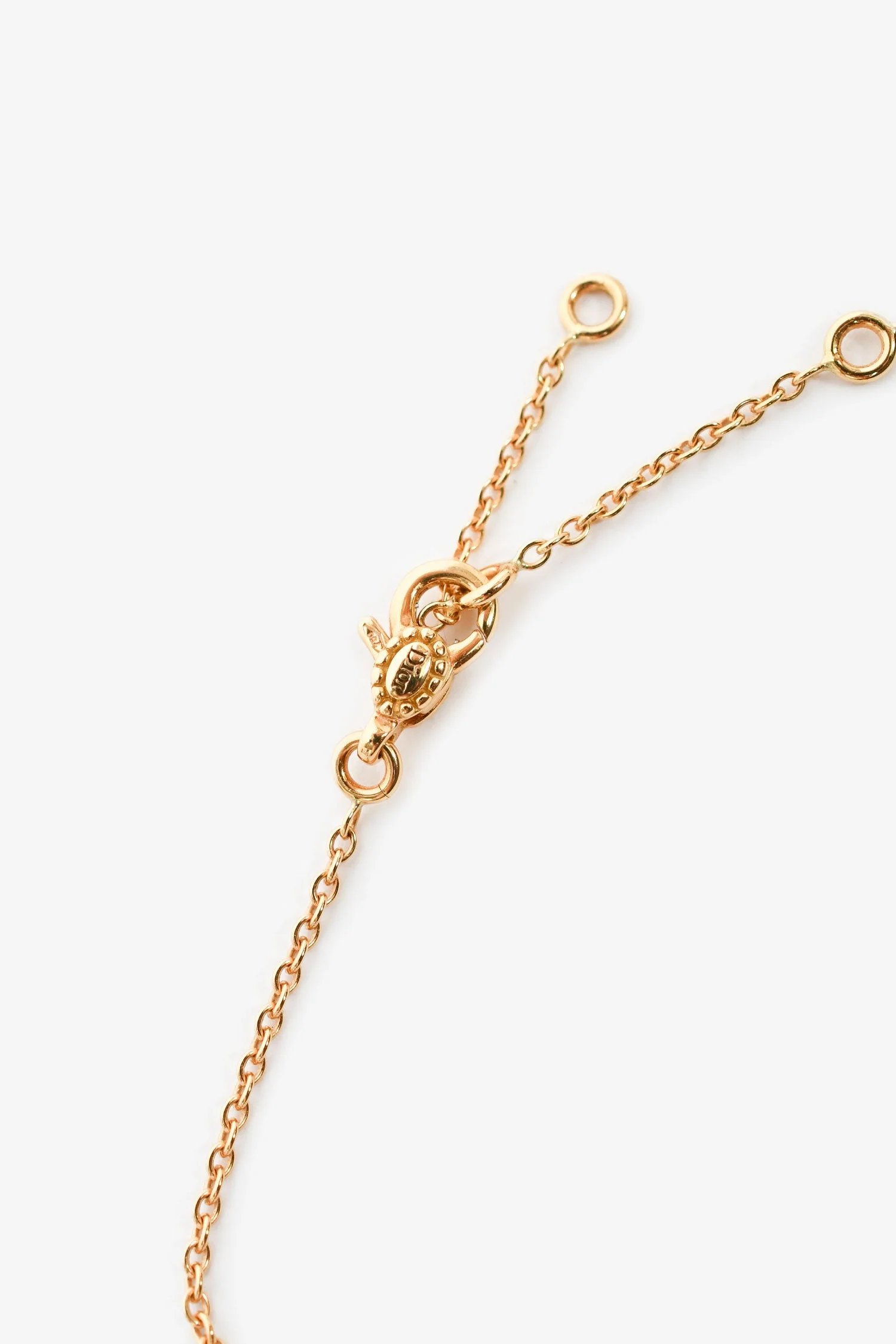 Christian Dior 18K Yellow Gold & Emerald 'Mimirose' Necklace - Image 3