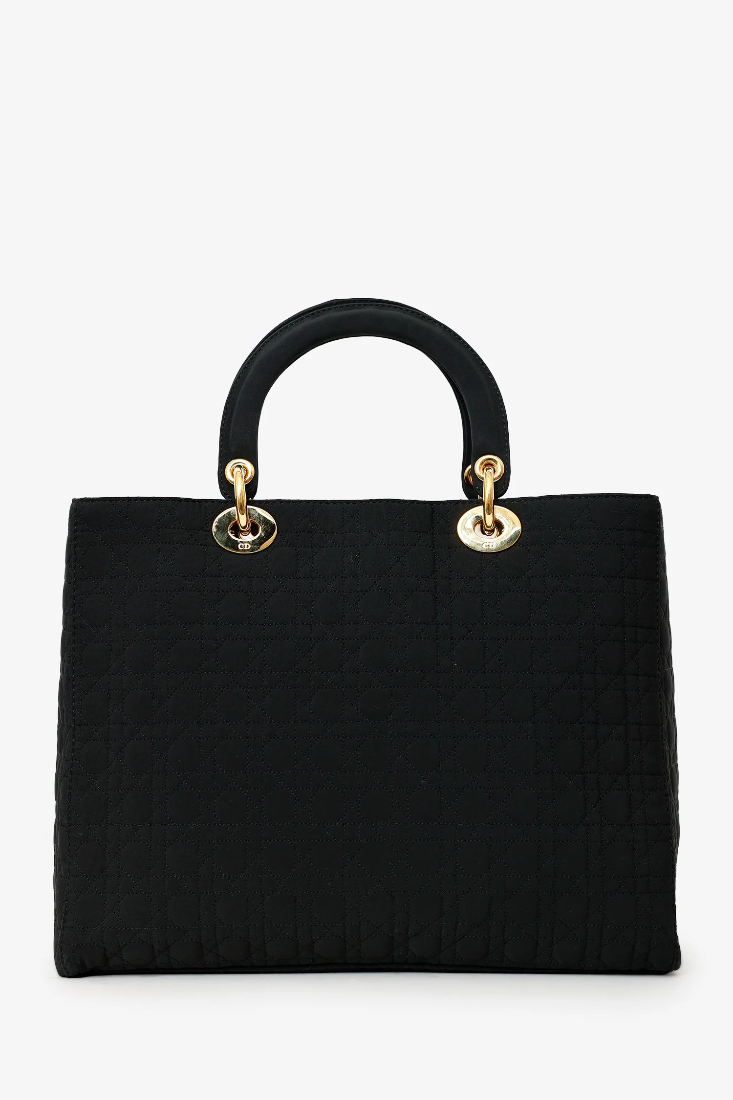 Christian Dior 1999 Nylon Cannage Large Lady Dior Bag - Image 3