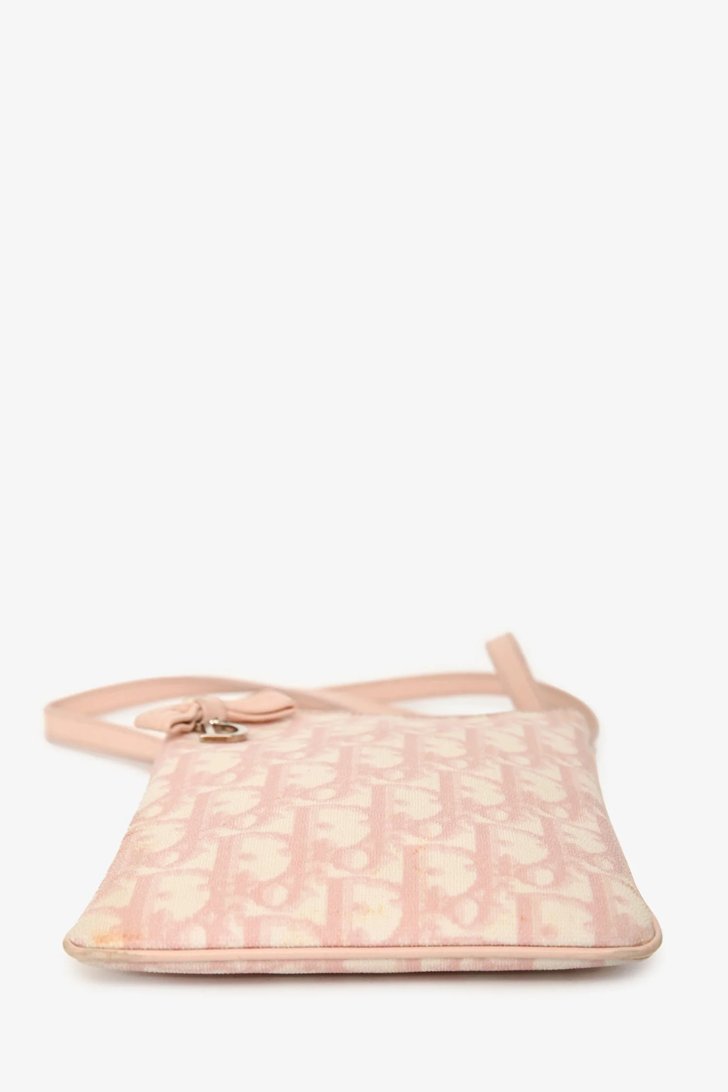 Christian Dior 2006 Pink Canvas Monogram Diorissimo Girly Crossbody Bag - Image 5