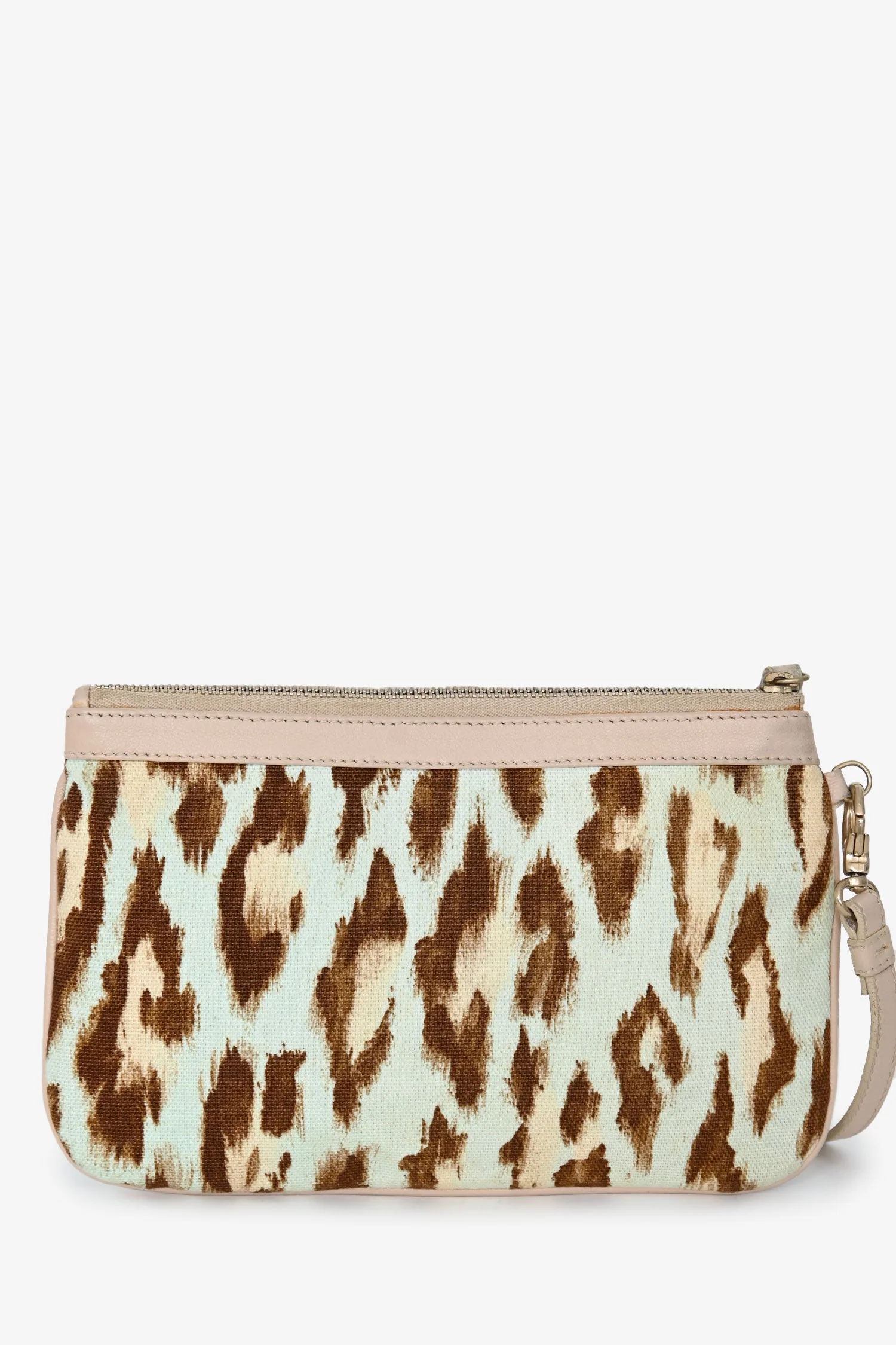Christian Dior 2007 Animal Print Canvas Clutch - Image 2
