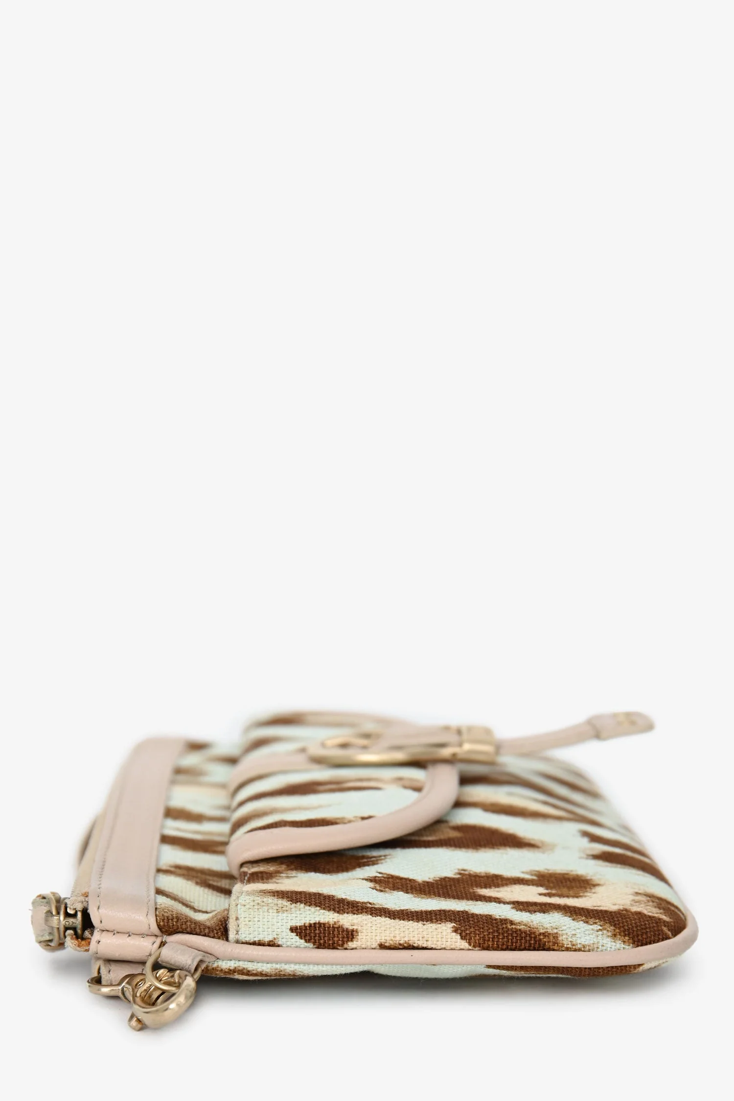 Christian Dior 2007 Animal Print Canvas Clutch - Image 4