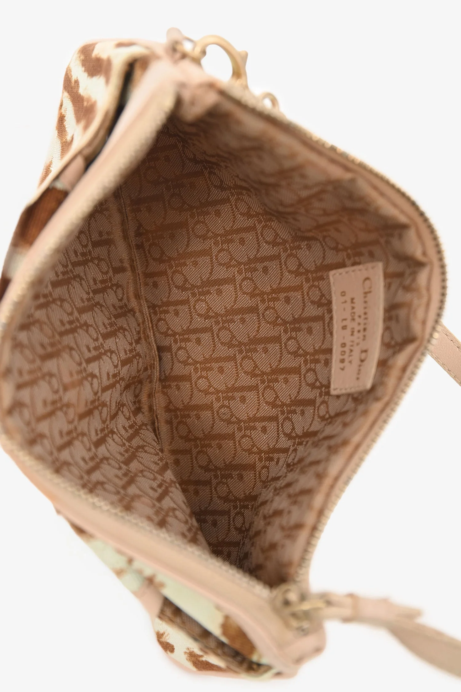 Christian Dior 2007 Animal Print Canvas Clutch - Image 6