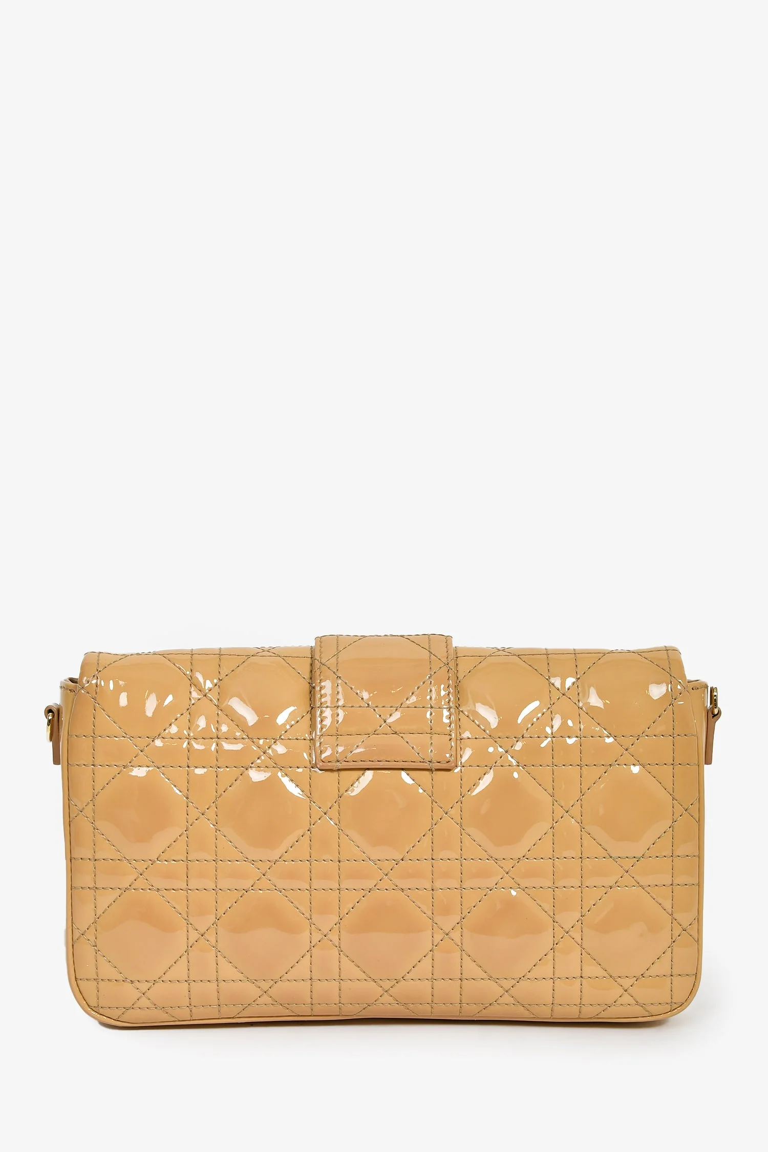 Christian Dior 2013 Beige Patent Leather Cannage 'Miss Dior' Wallet on Chain - Image 2
