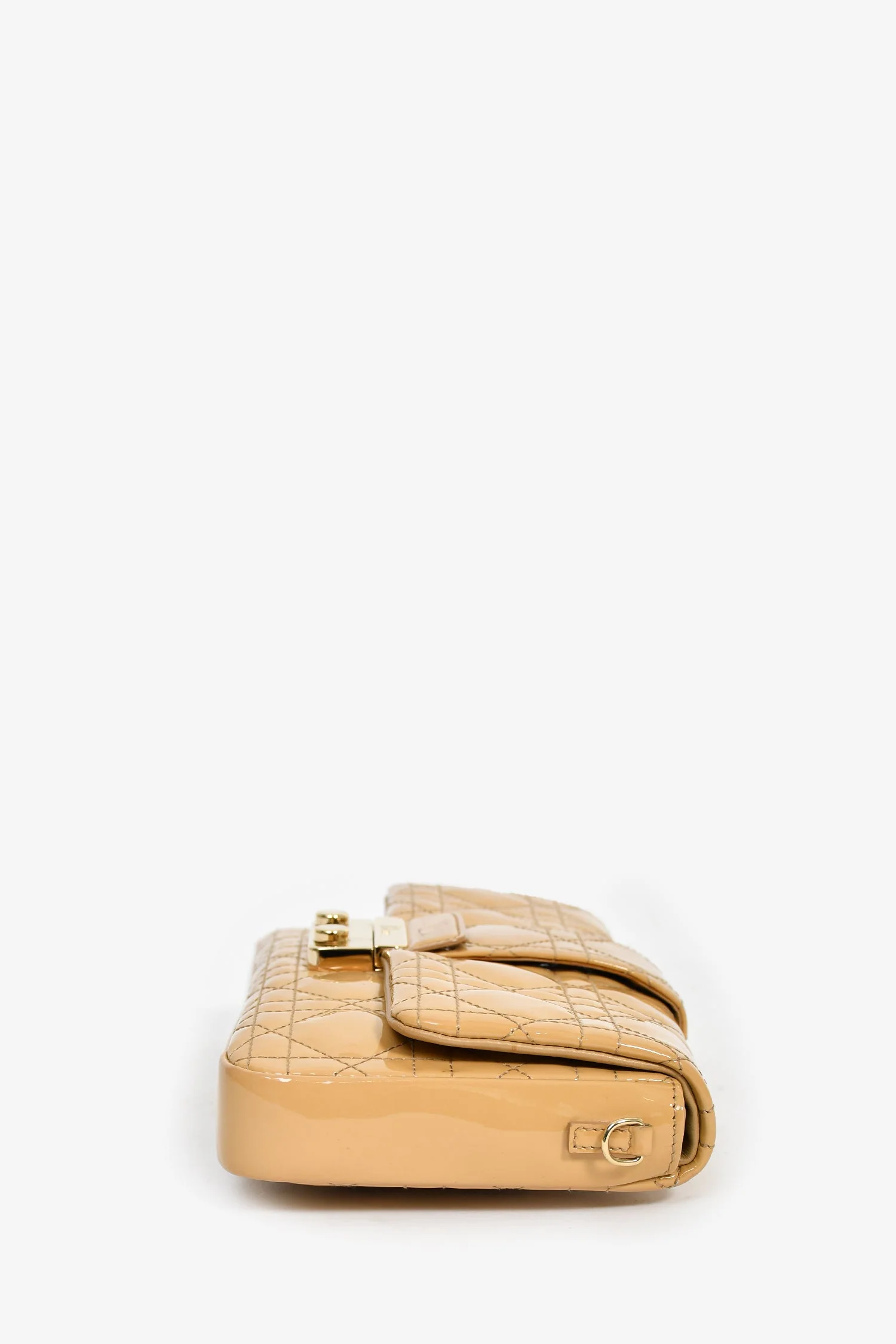 Christian Dior 2013 Beige Patent Leather Cannage 'Miss Dior' Wallet on Chain - Image 3