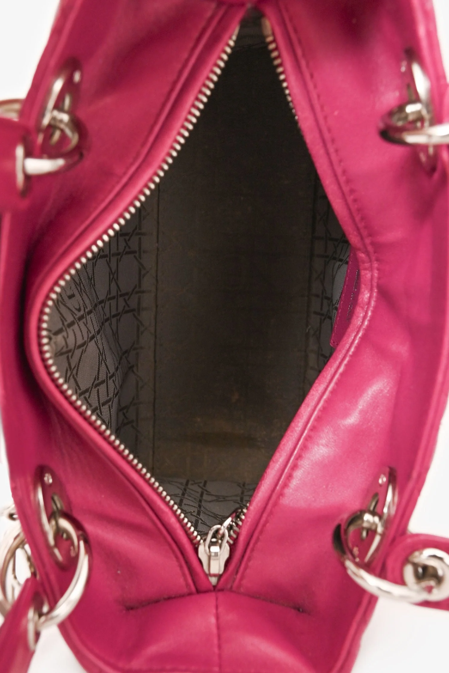Christian Dior 2013 Pink Cannage Leather Lady Dior Top Handle with Strap - Image 6