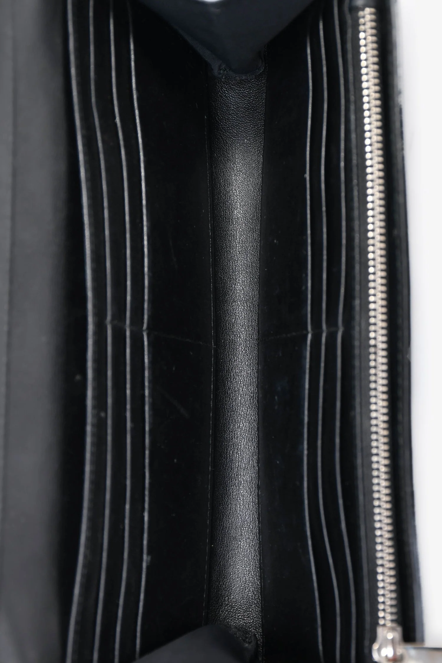 Christian Dior 2014 Black Cannage Patent Leather Lady Wallet On Chain - Image 6