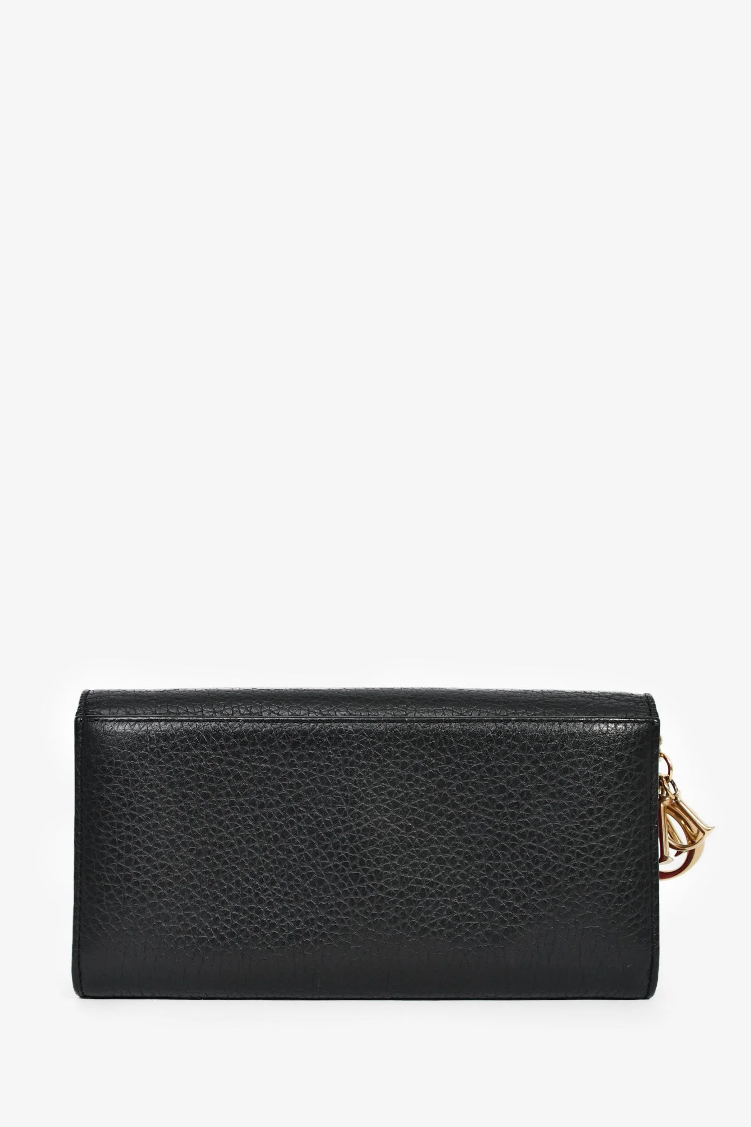Christian Dior 2014 Black Leather 'Diorissimo Rencontre' Wallet on Chain - Image 2