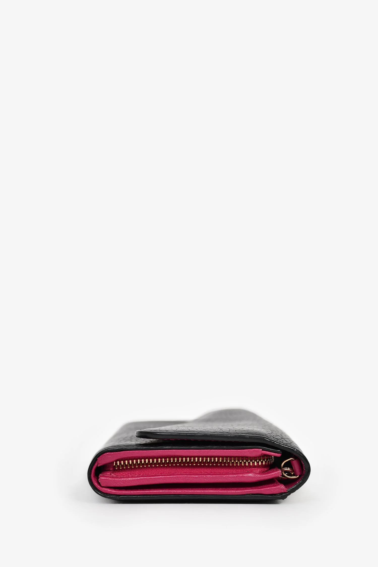 Christian Dior 2014 Black Leather 'Diorissimo Rencontre' Wallet on Chain - Image 3