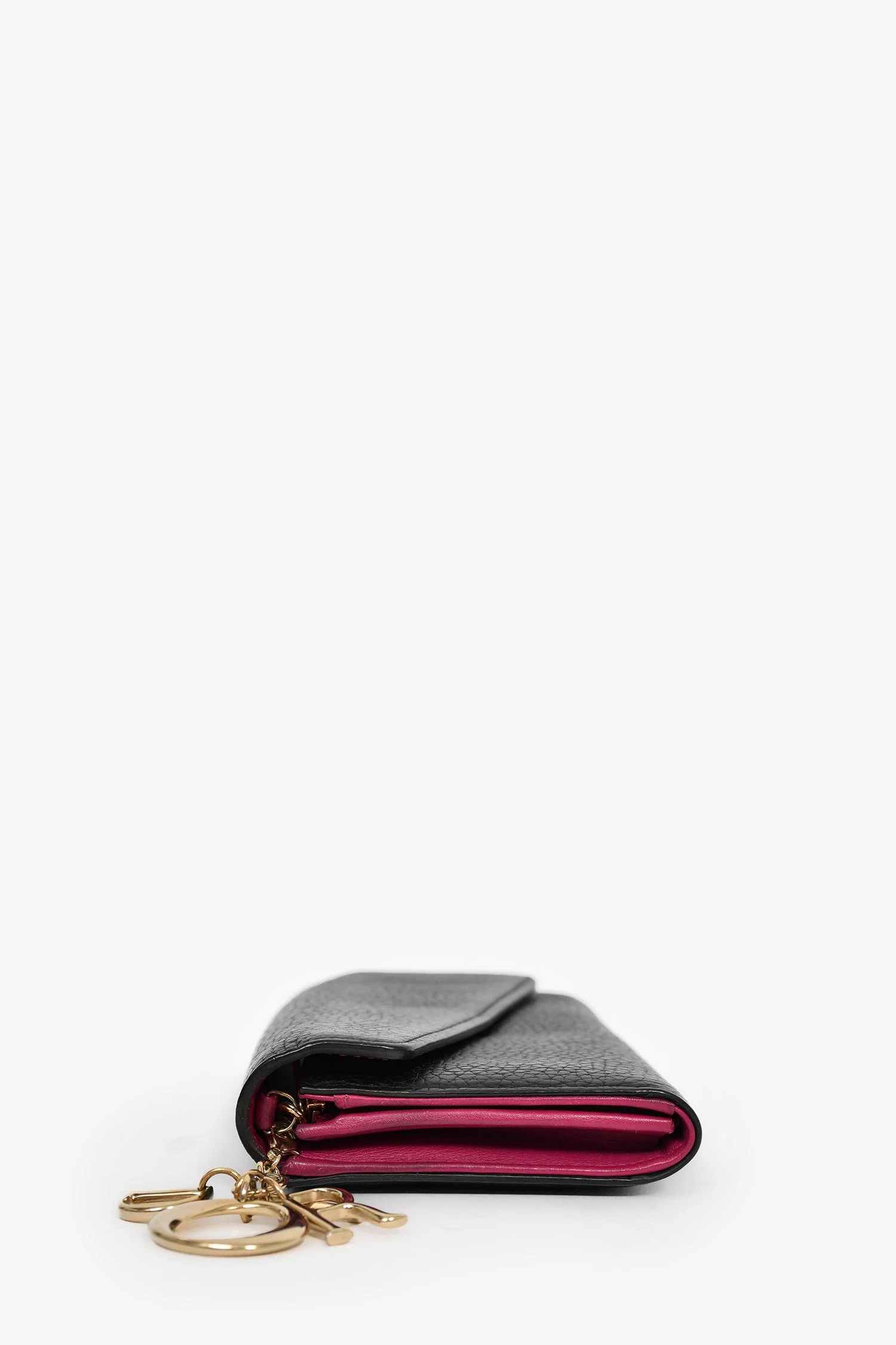 Christian Dior 2014 Black Leather 'Diorissimo Rencontre' Wallet on Chain - Image 4