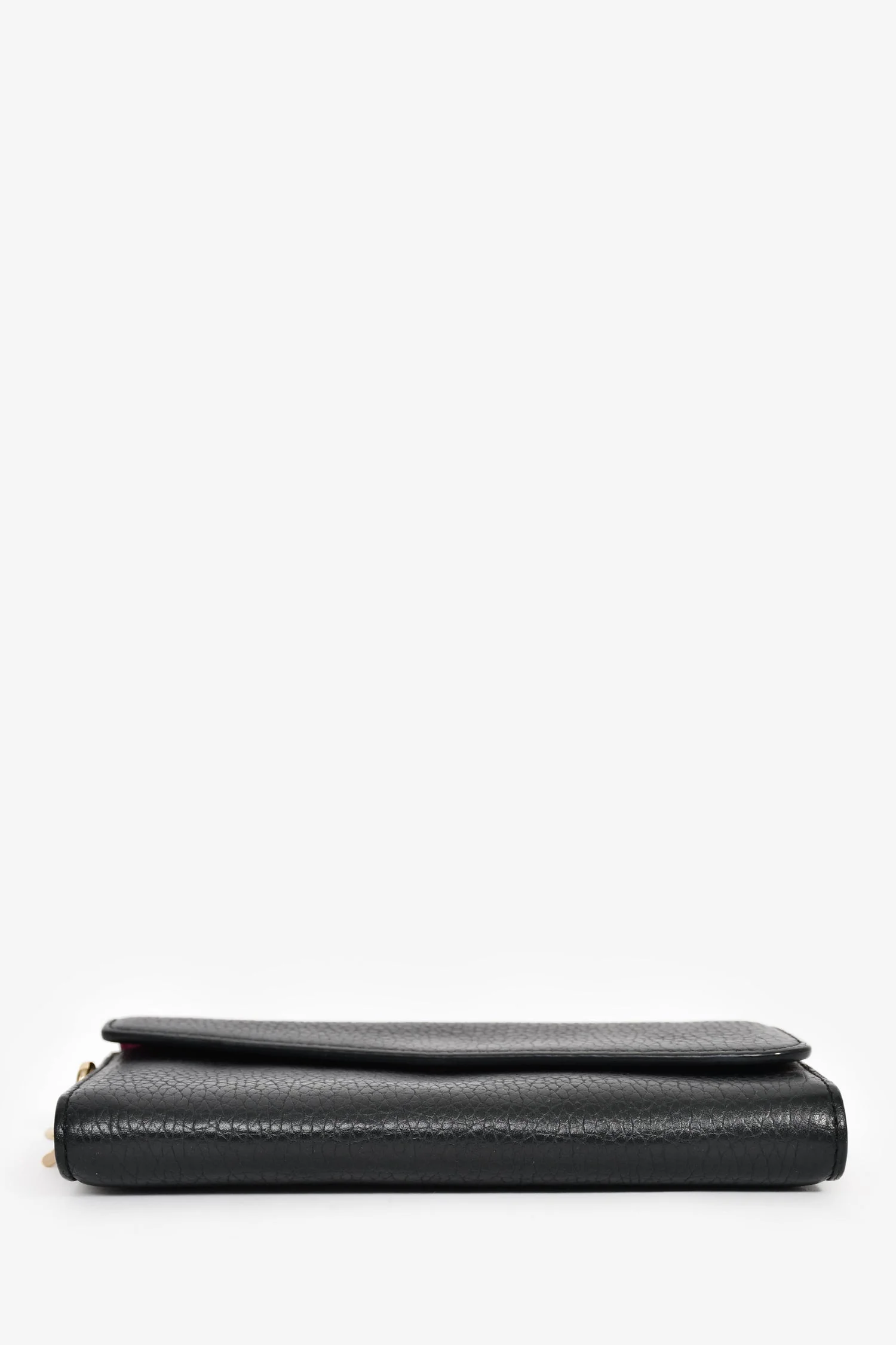 Christian Dior 2014 Black Leather 'Diorissimo Rencontre' Wallet on Chain - Image 5