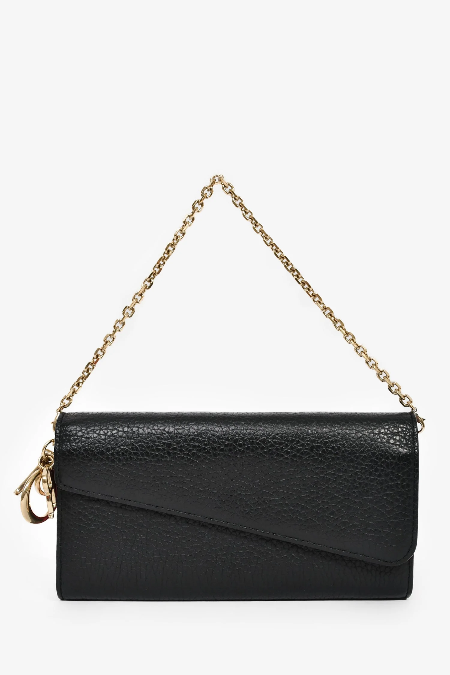Christian Dior 2014 Black Leather 'Diorissimo Rencontre' Wallet on Chain - Image 6