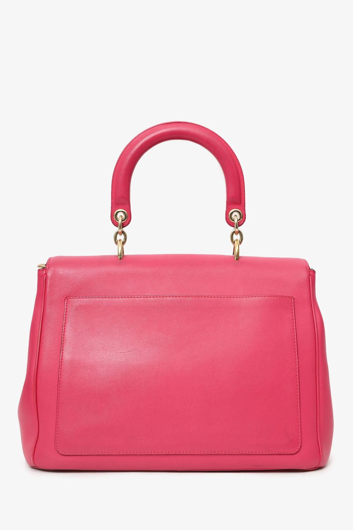 Christian Dior 2014 Pink Leather 'Be Dior' Top Handle With Strap - Image 2