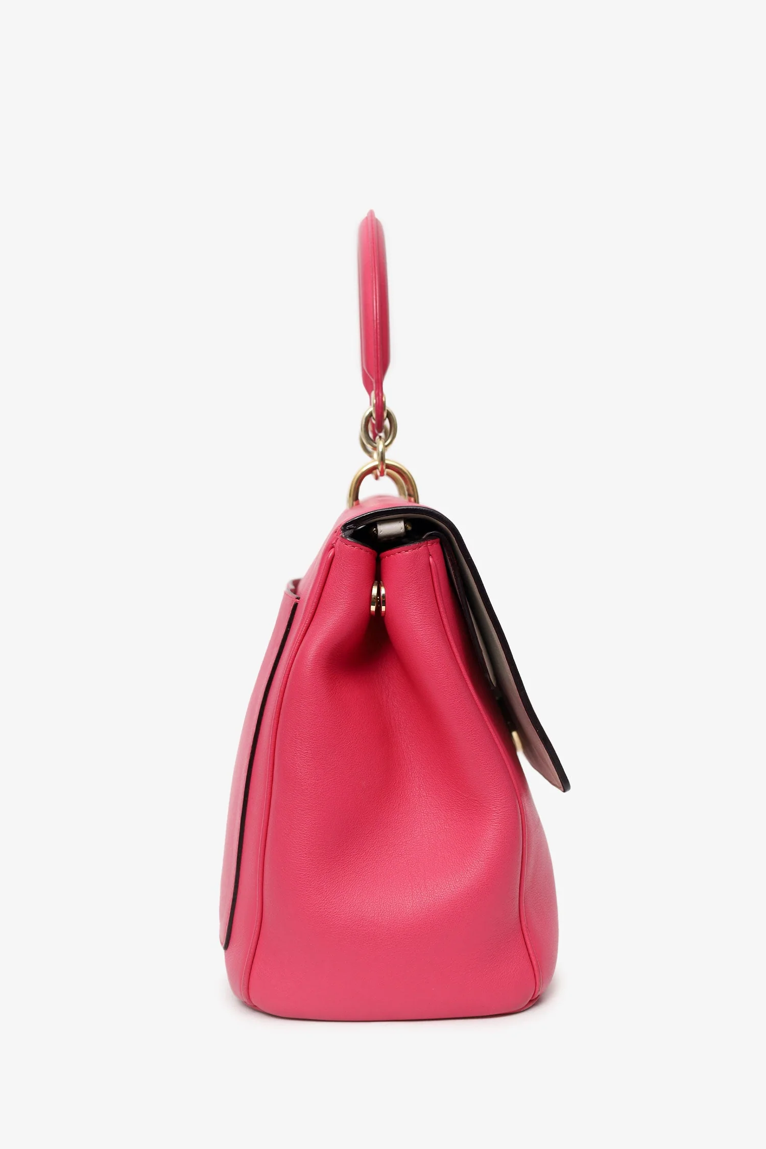 Christian Dior 2014 Pink Leather 'Be Dior' Top Handle With Strap - Image 4