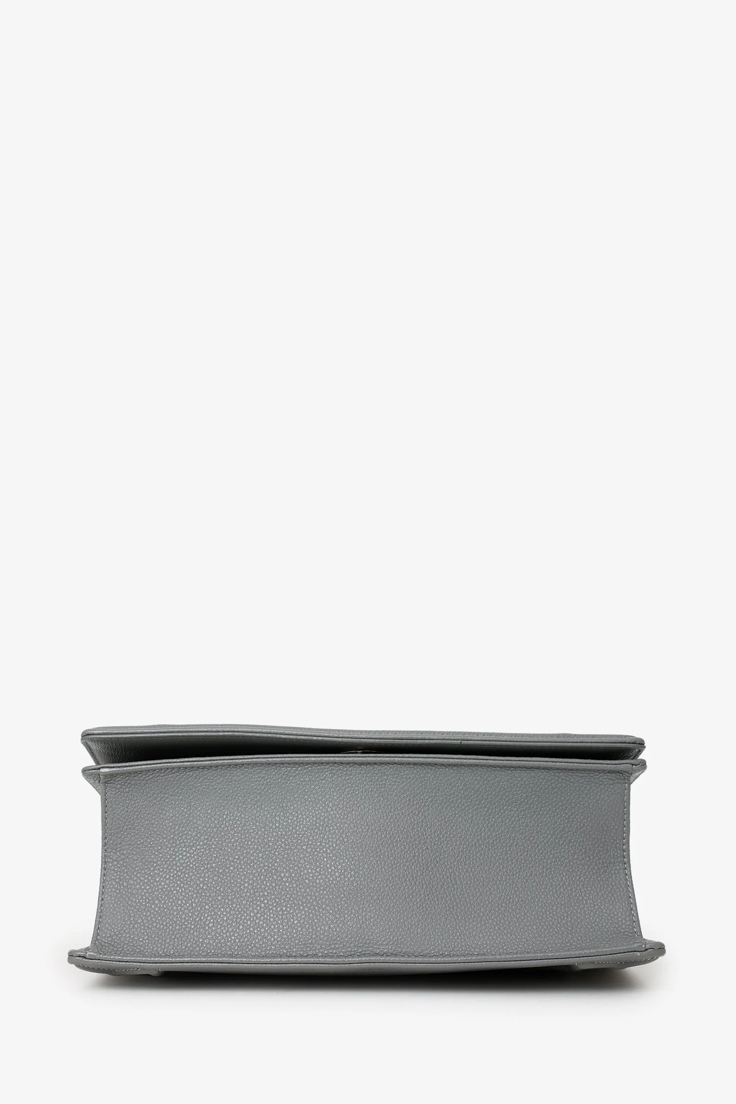 Christian Dior 2015 Grey Grained Leather Medium Diorama Shoulder Bag - Image 5