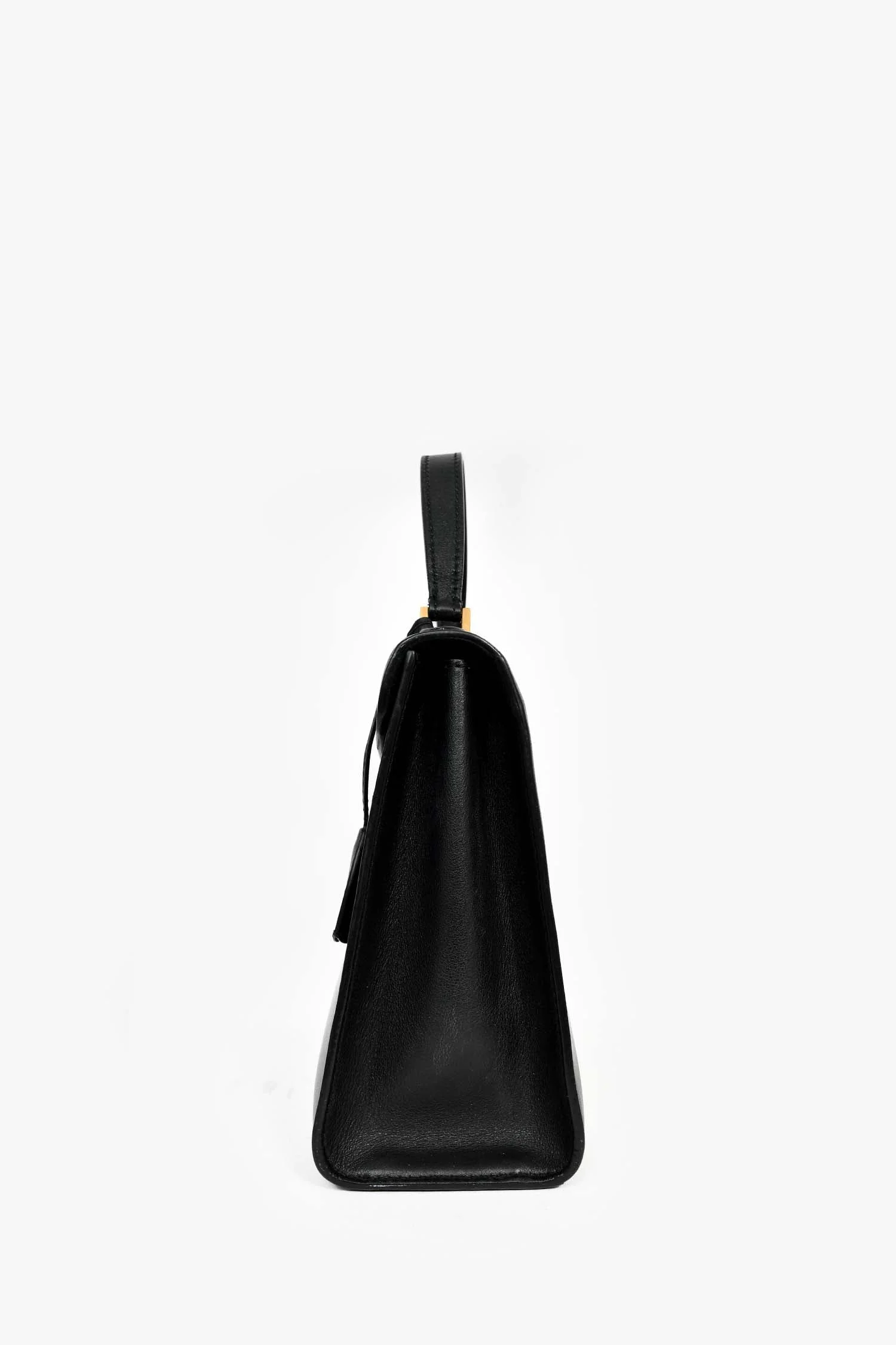 Christian Dior 2017 Black Leather Dioraddict Top Handle Bag With Strap - Image 4