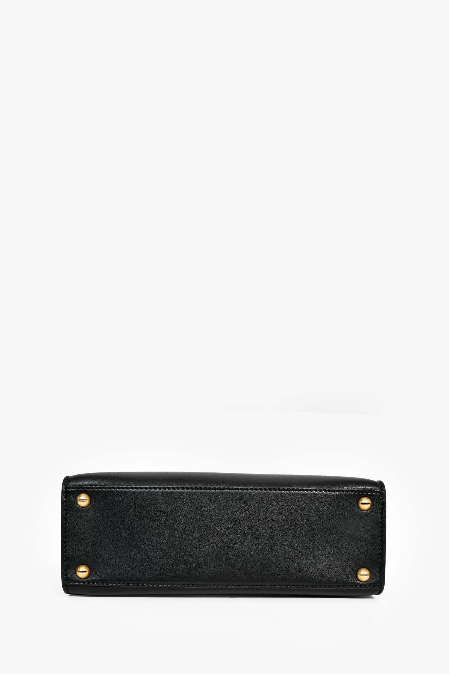 Christian Dior 2017 Black Leather Dioraddict Top Handle Bag With Strap - Image 5