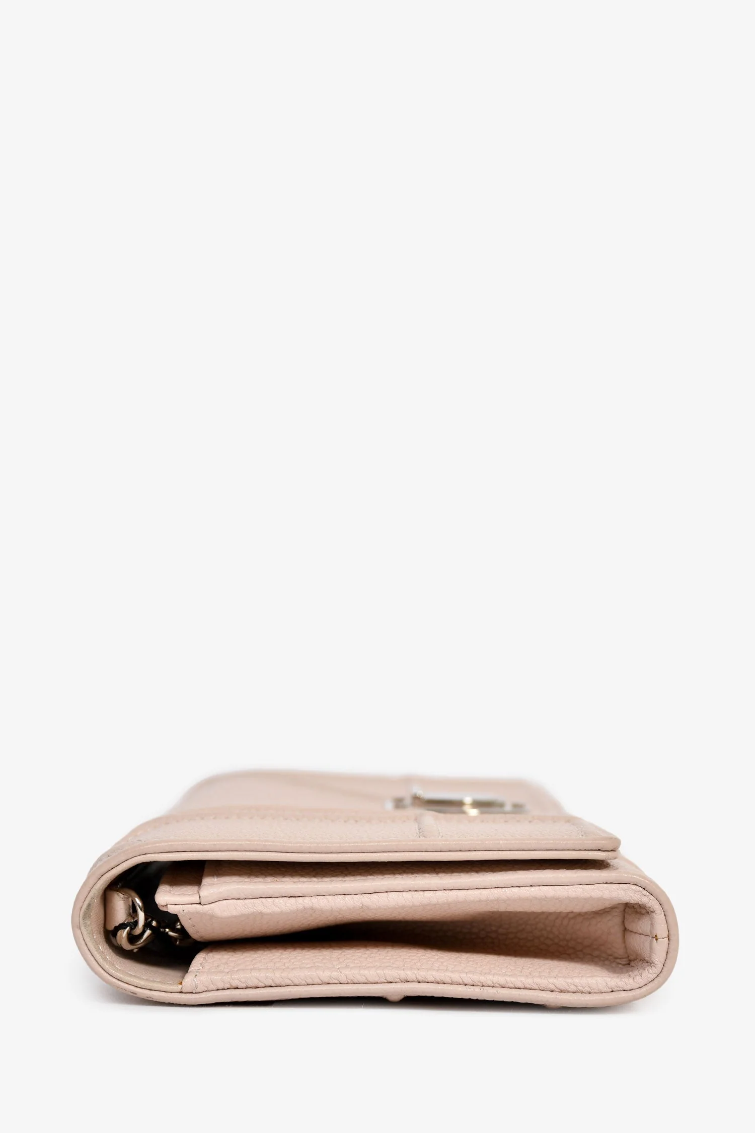 Christian Dior 2017 Blush Pink Leather Diorama Wallet On Chain - Image 4