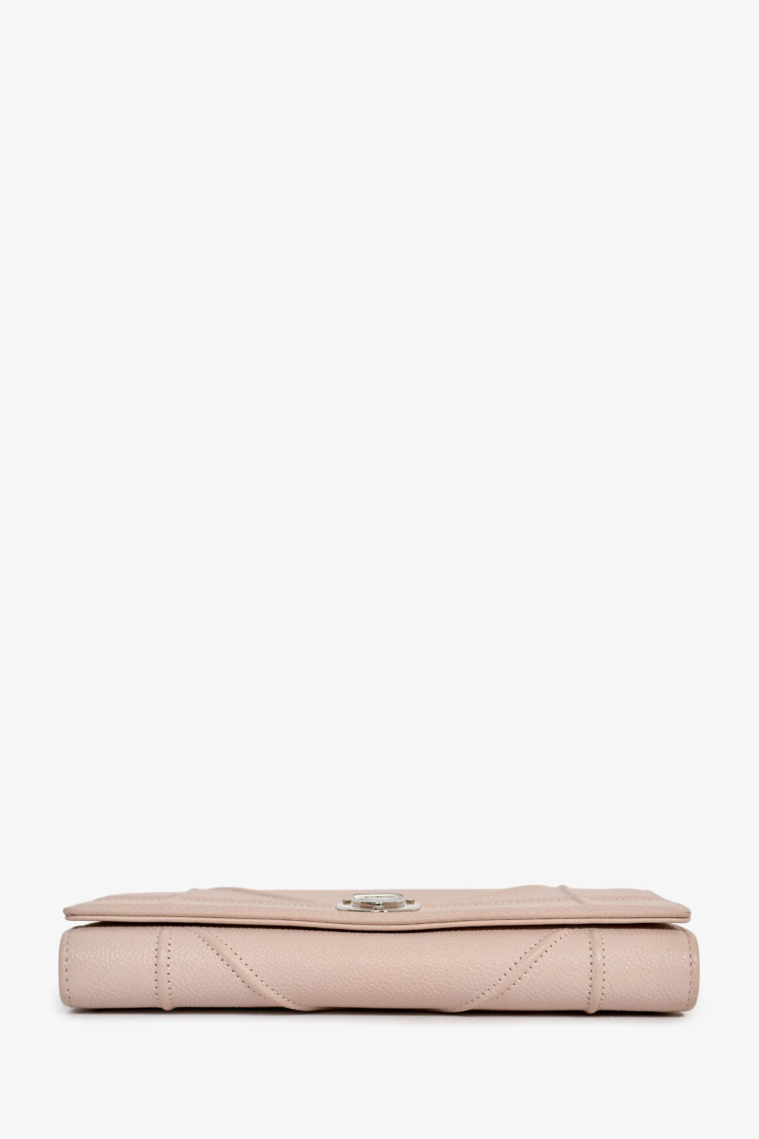 Christian Dior 2017 Blush Pink Leather Diorama Wallet On Chain - Image 5