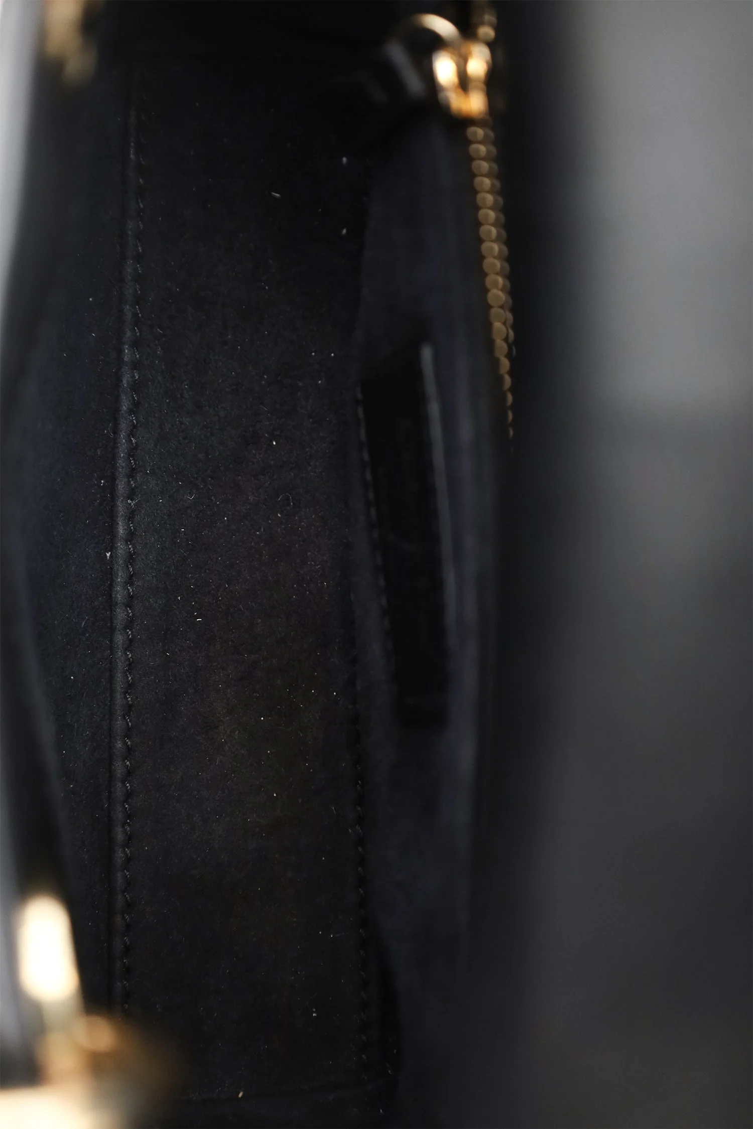 Christian Dior 2018 Black Leather Gold 'Clovers' Embroidered Mini Lady Dior - Image 8