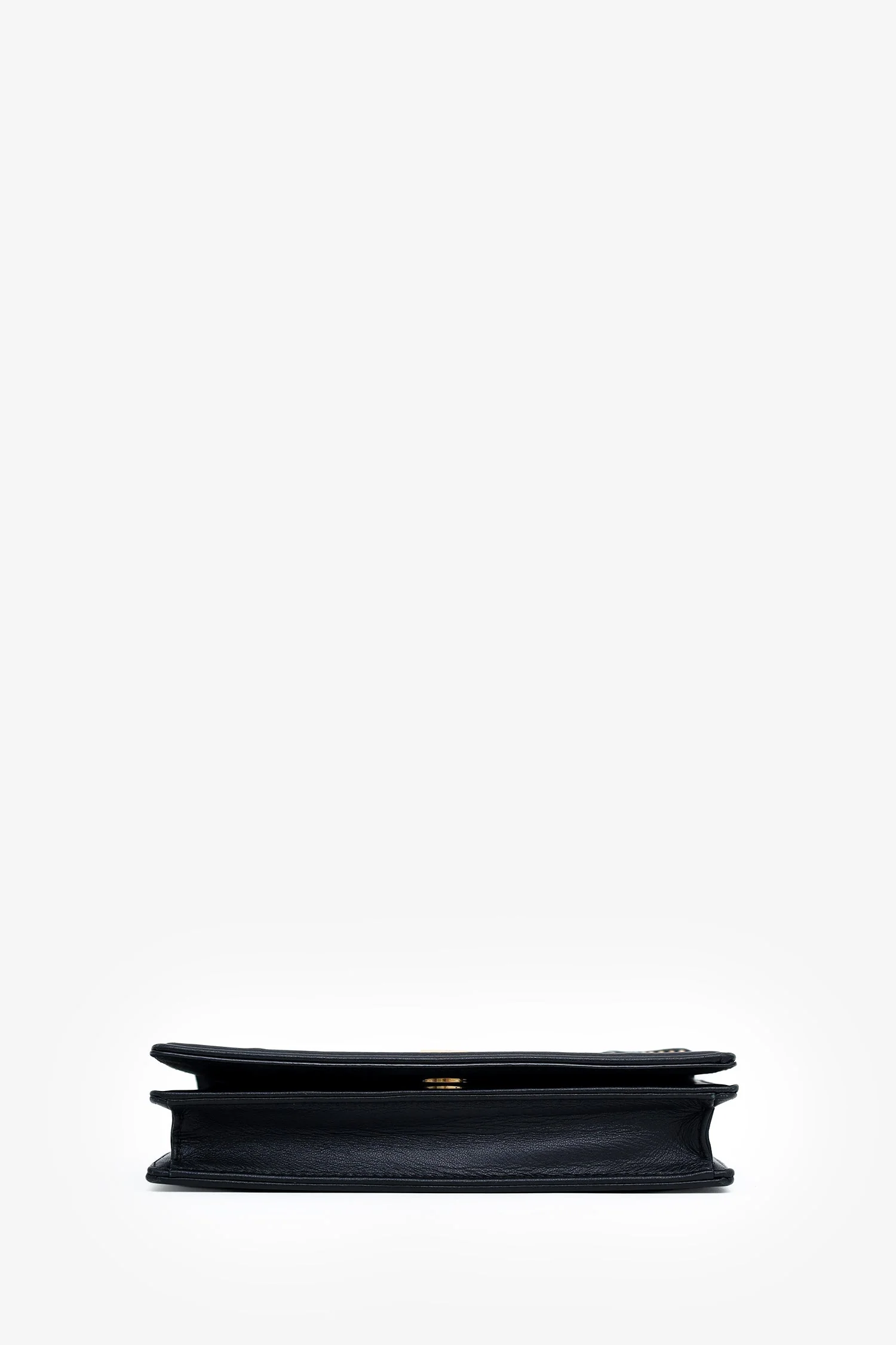 Christian Dior 2018 Black Leather Studded Diorama Wallet On Chain - Image 5
