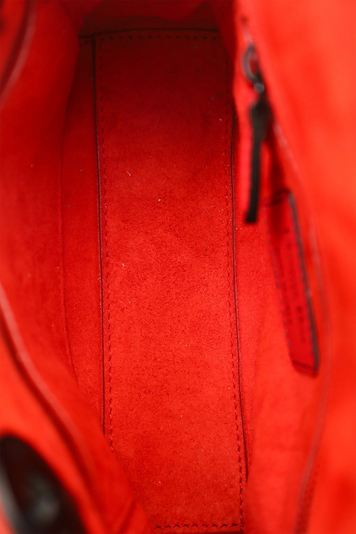 Christian Dior 2018 Red Studded Lambskin Cannage Supple Mini Lady Dior - Image 7