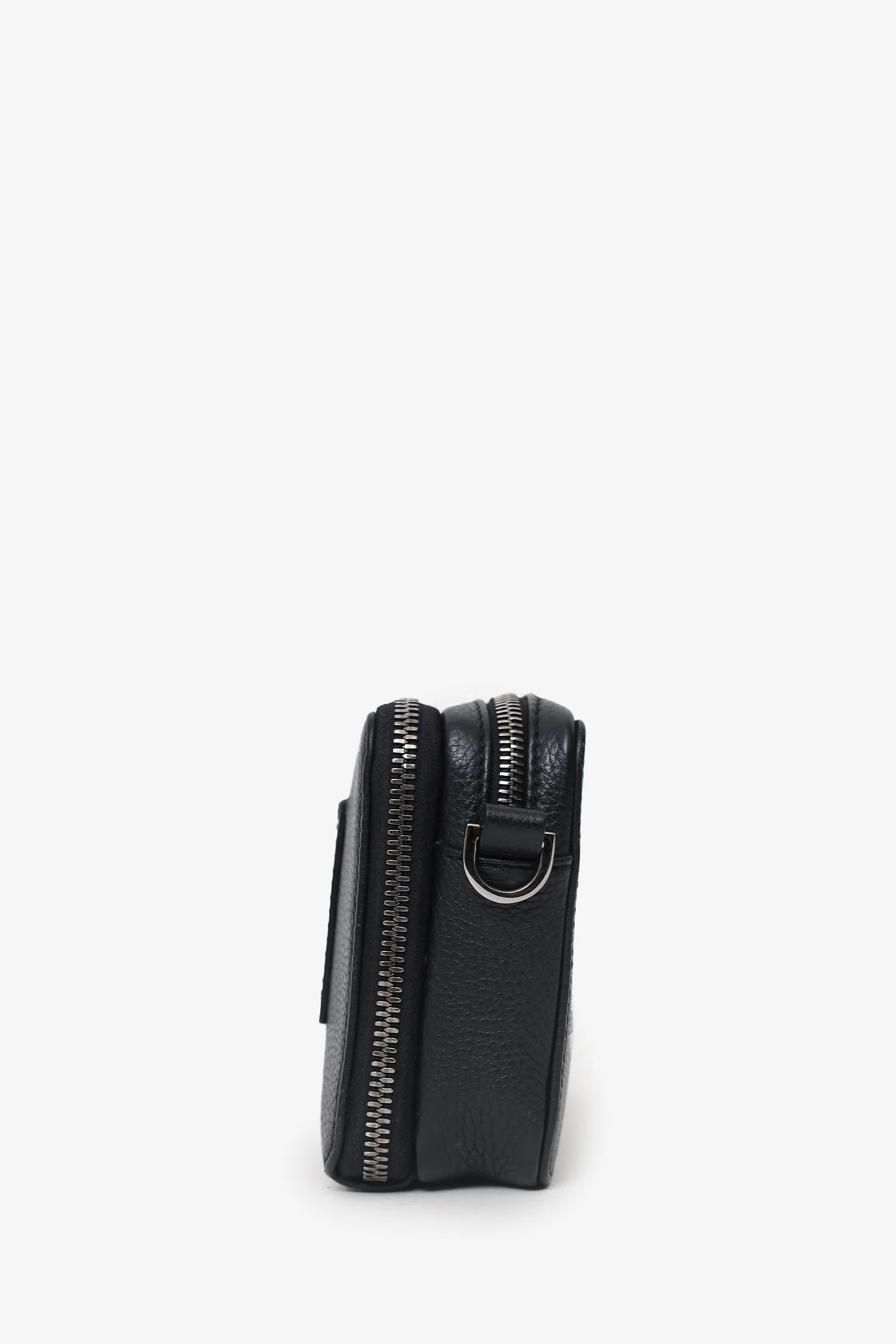 Christian Dior 2019 Black Grained Calfskin Double Zip Crossbody - Image 5