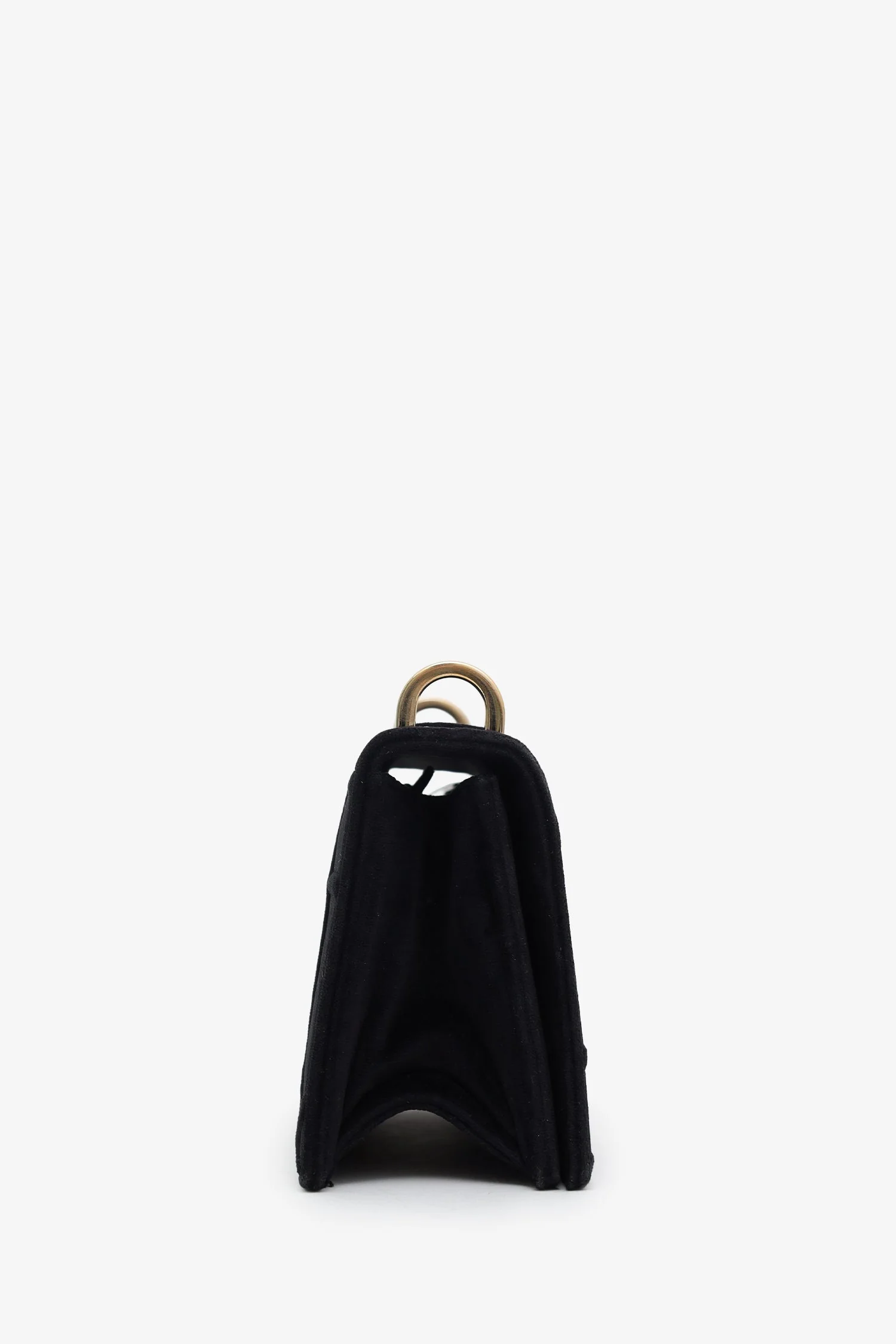 Christian Dior 2019 Black Velvet Small Diorama Shoulder Bag - Image 3