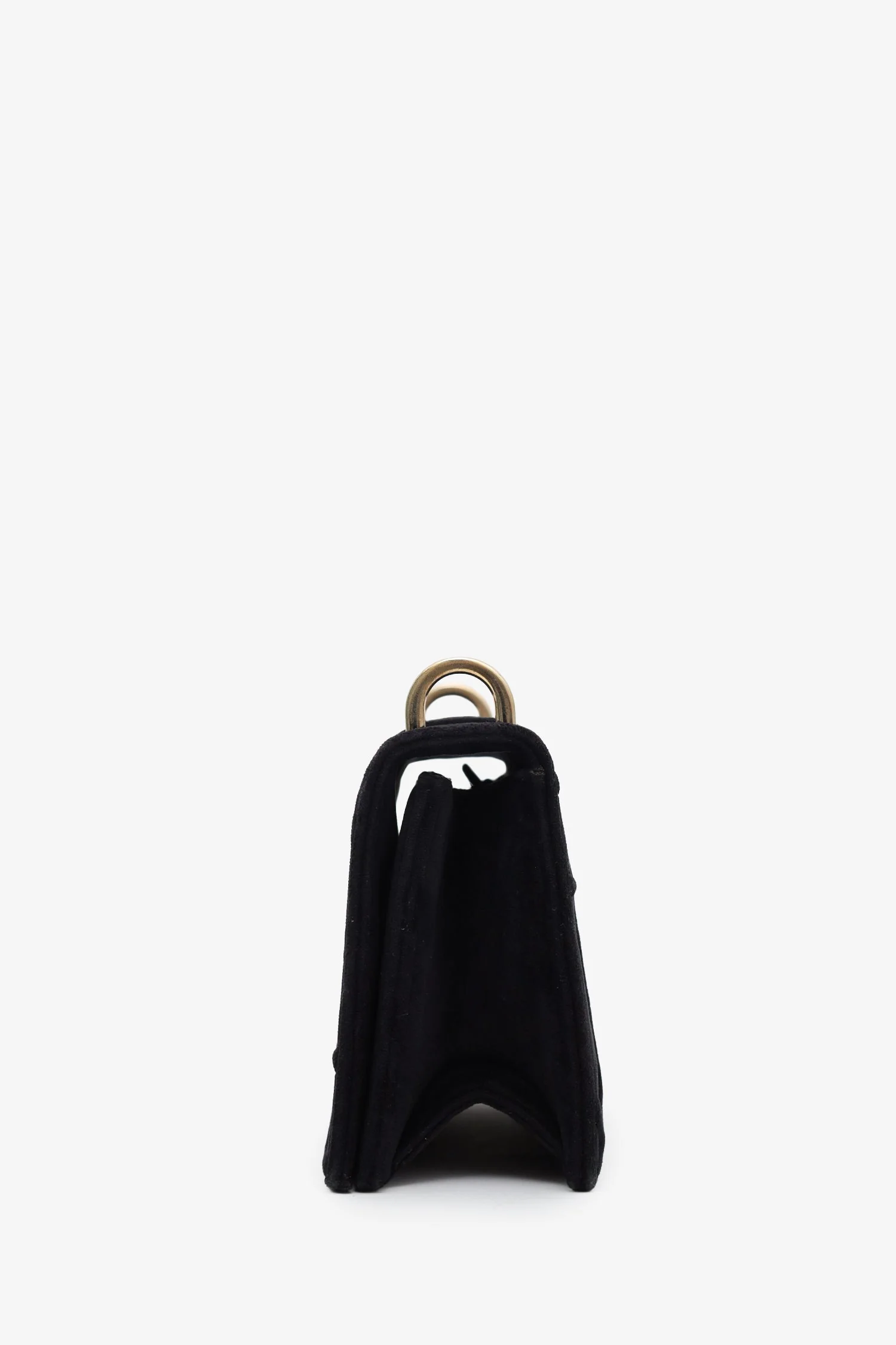 Christian Dior 2019 Black Velvet Small Diorama Shoulder Bag - Image 4