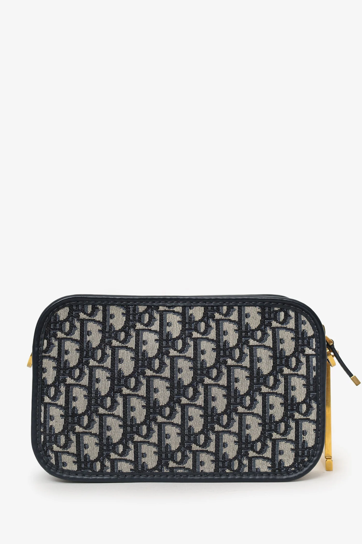 Christian Dior 2019 Blue/Cream Oblique 'Diorquake' Clutch - Image 2
