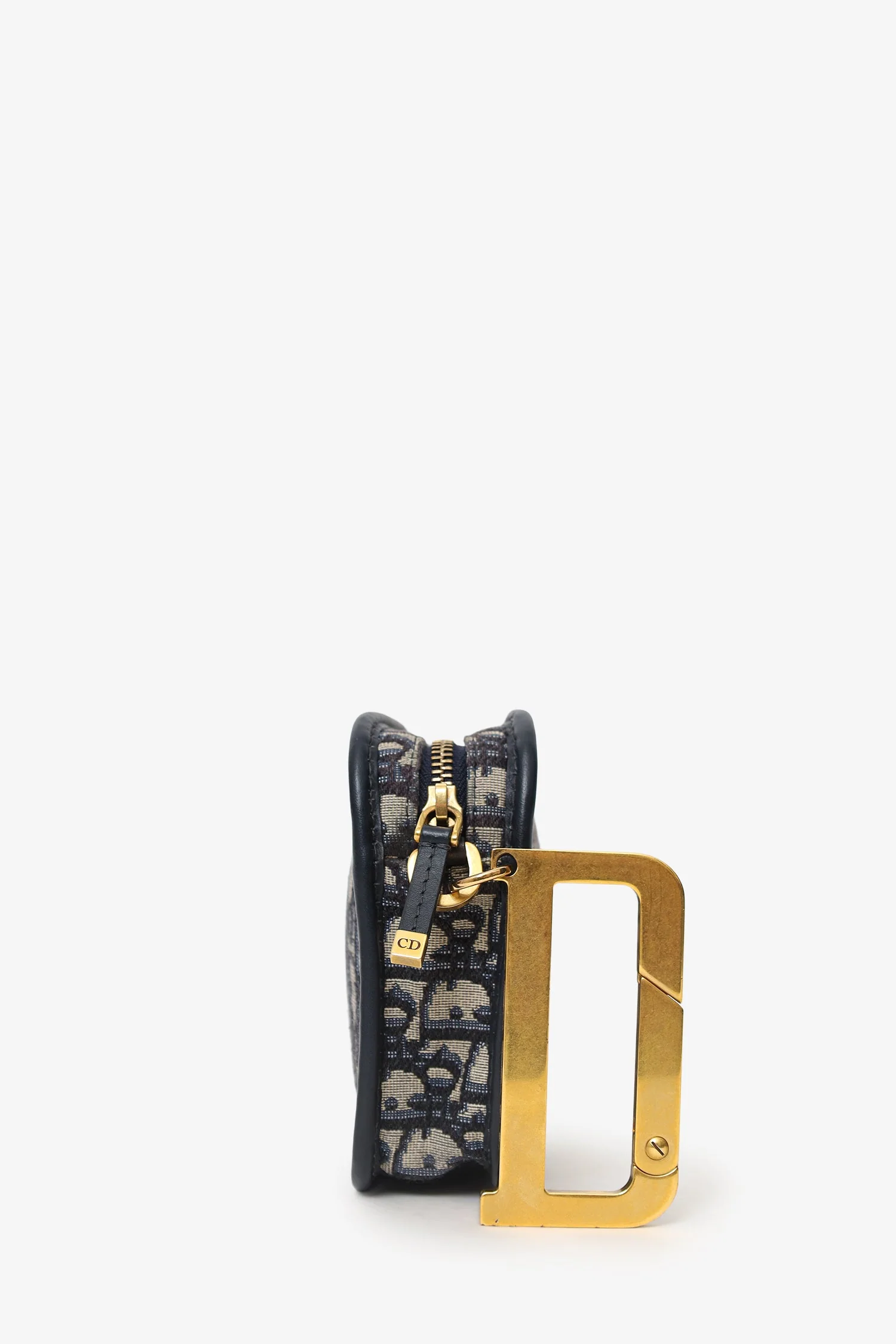 Christian Dior 2019 Blue/Cream Oblique 'Diorquake' Clutch - Image 3