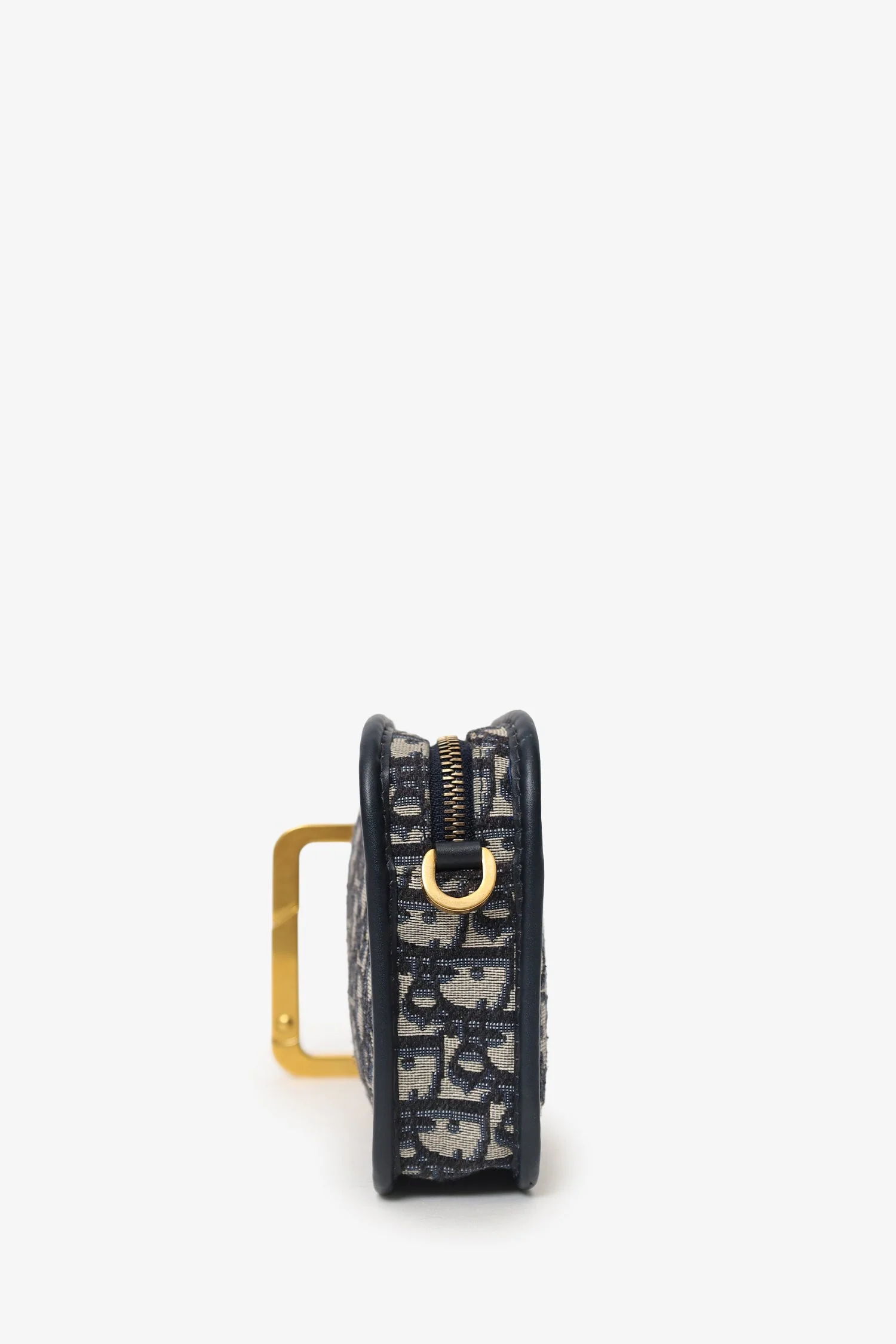 Christian Dior 2019 Blue/Cream Oblique 'Diorquake' Clutch - Image 4