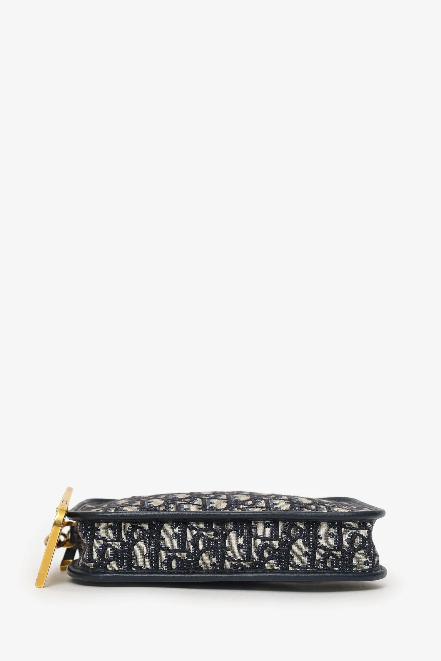 Christian Dior 2019 Blue/Cream Oblique 'Diorquake' Clutch - Image 5