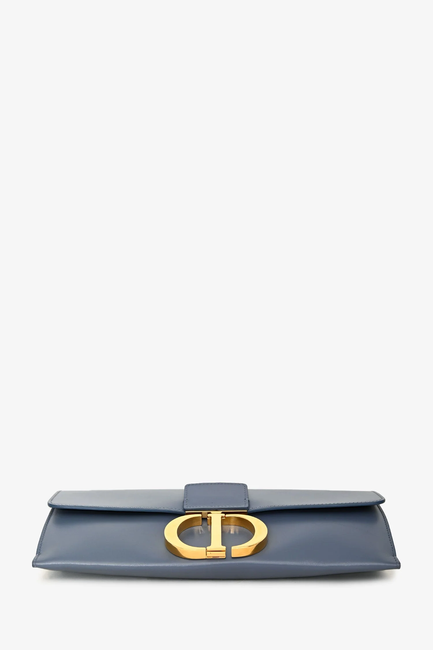 Christian Dior 2019 Blue Leather 30 Montaigne Chain Clutch - Image 5