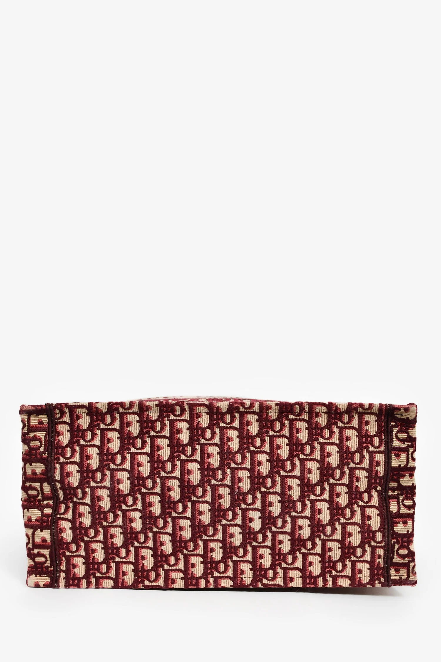 Christian Dior 2019 Burgundy Oblique Jacquard Medium Book Tote - Image 5
