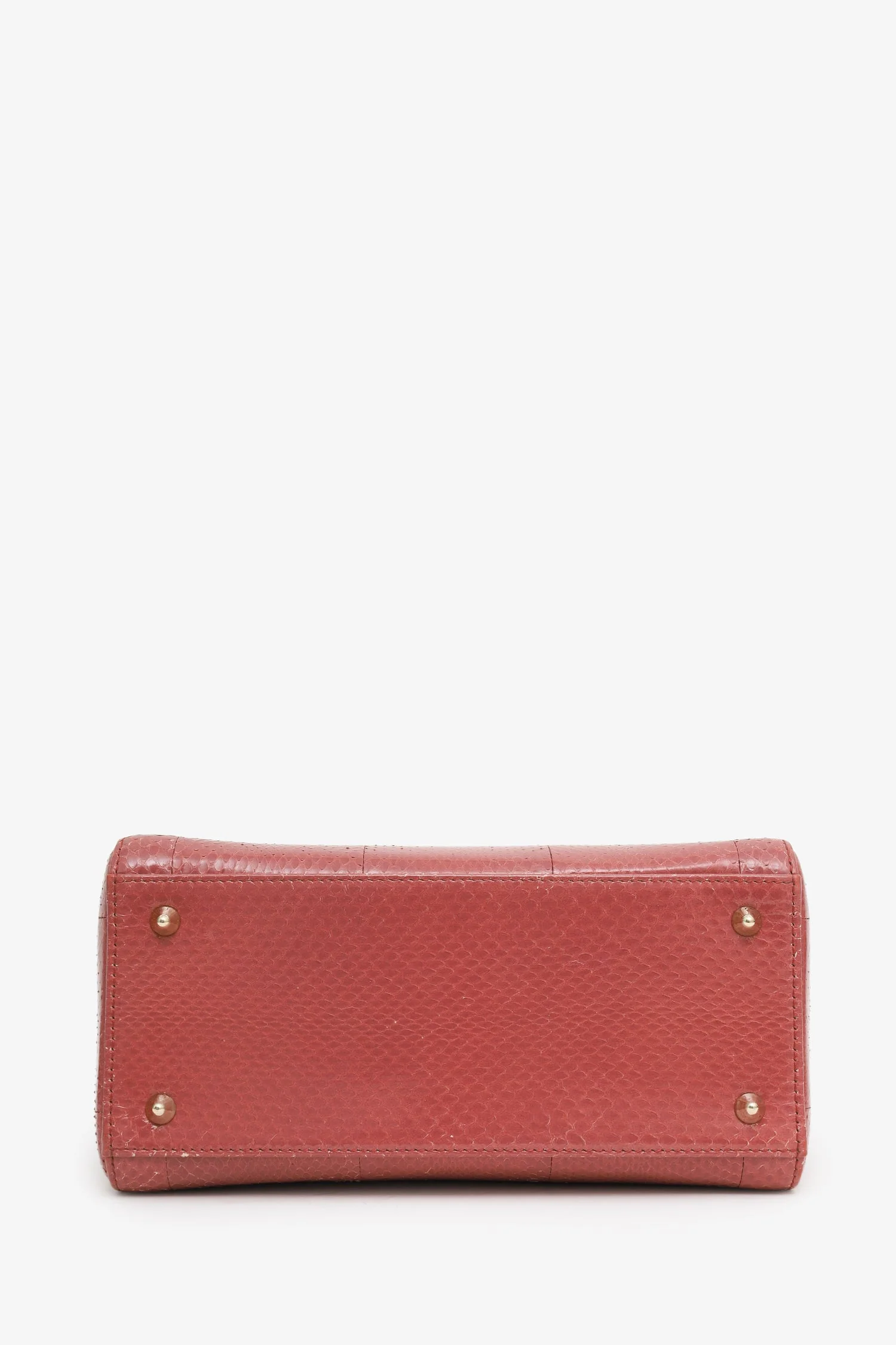 Christian Dior 2019 Pink Python Leather Medium Lady Dior With Strap - Image 5
