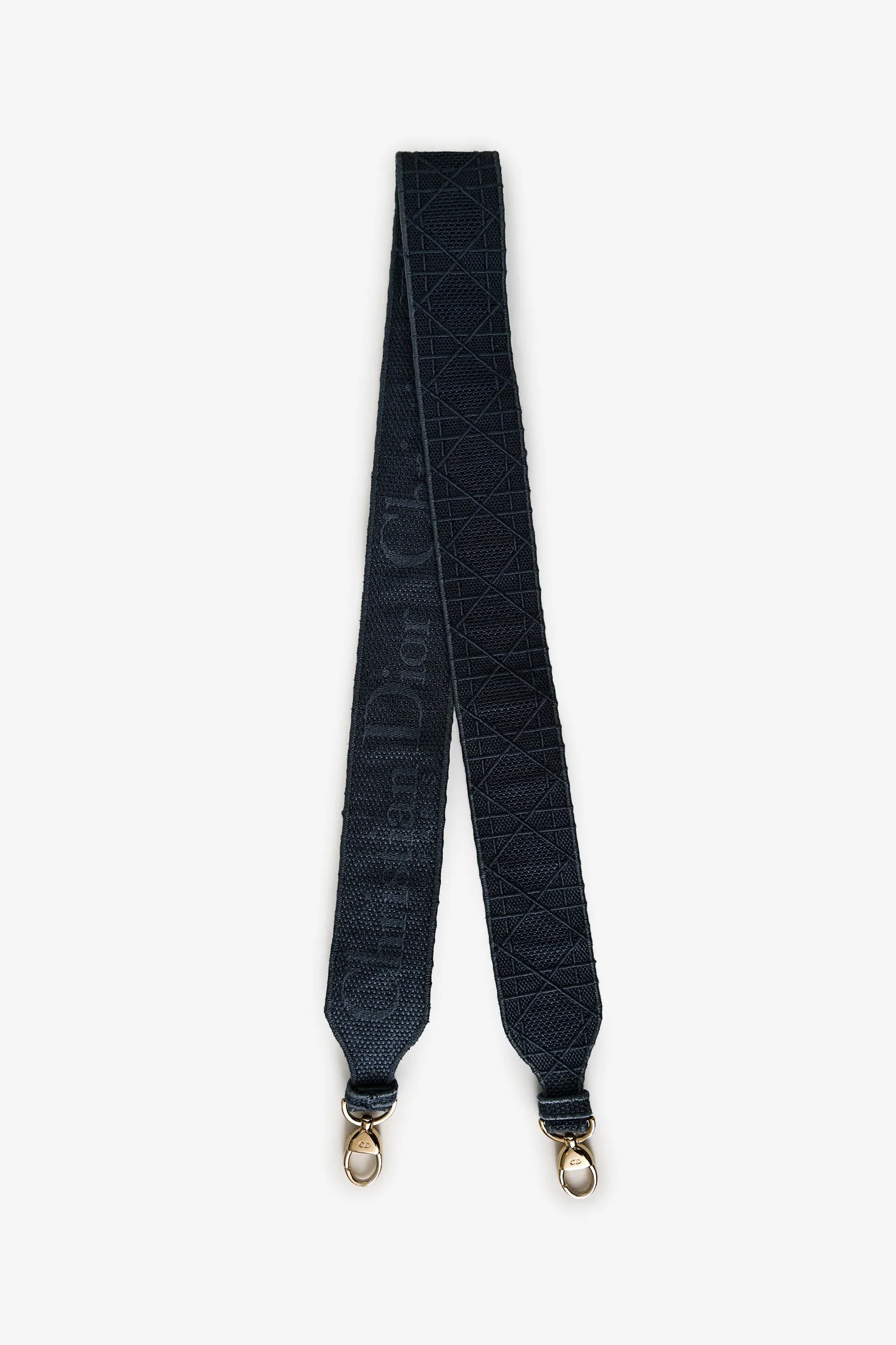 Christian Dior 2020 Blue Denim Lady D-Lite Top Handle With Strap - Image 7
