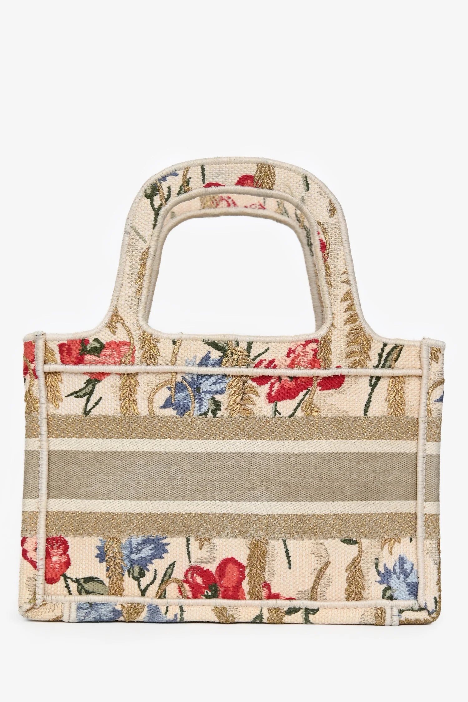 Christian Dior 2020 Canvas Mini Hibiscus Book Tote - Image 2
