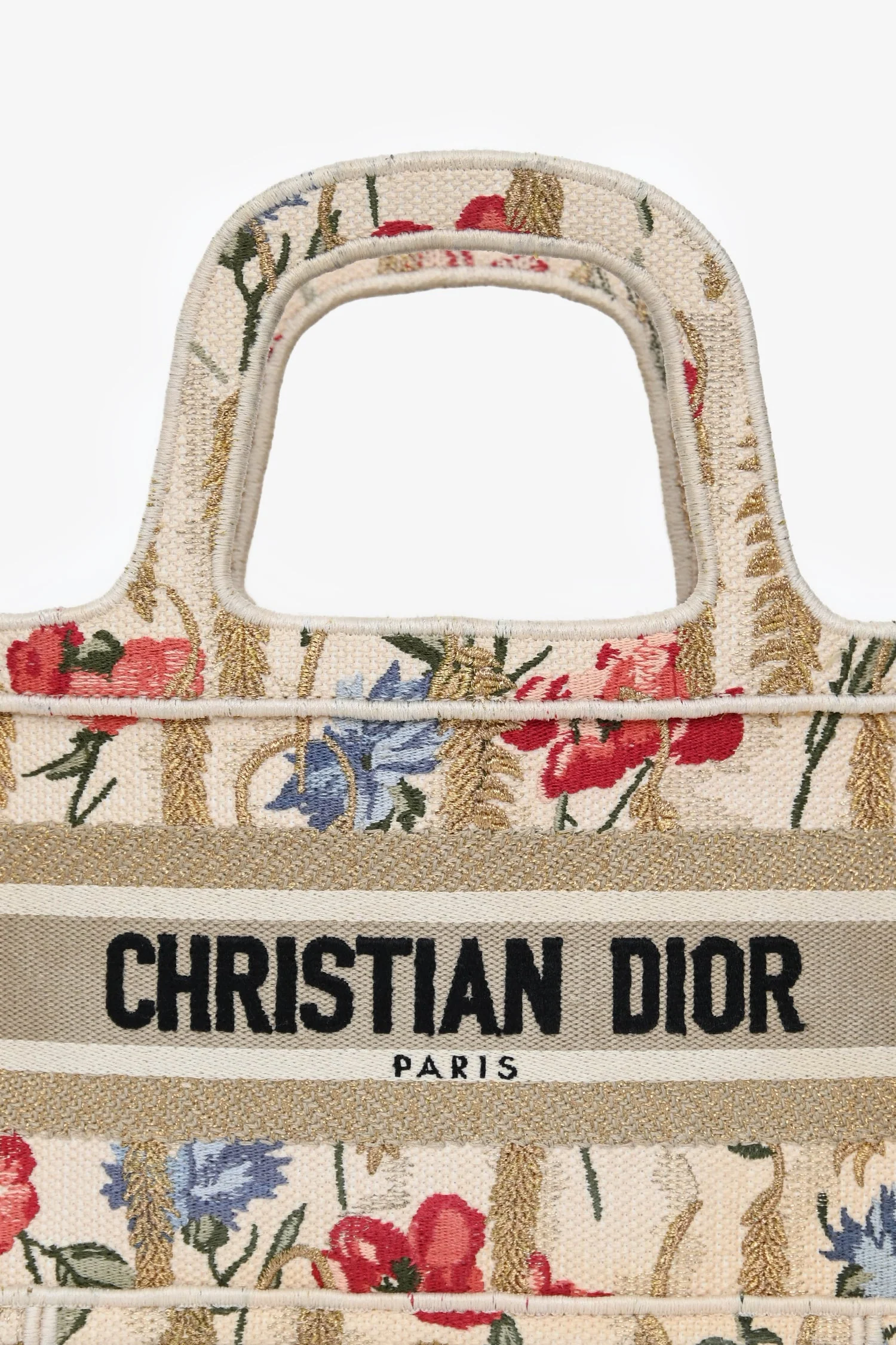 Christian Dior 2020 Canvas Mini Hibiscus Book Tote - Image 6