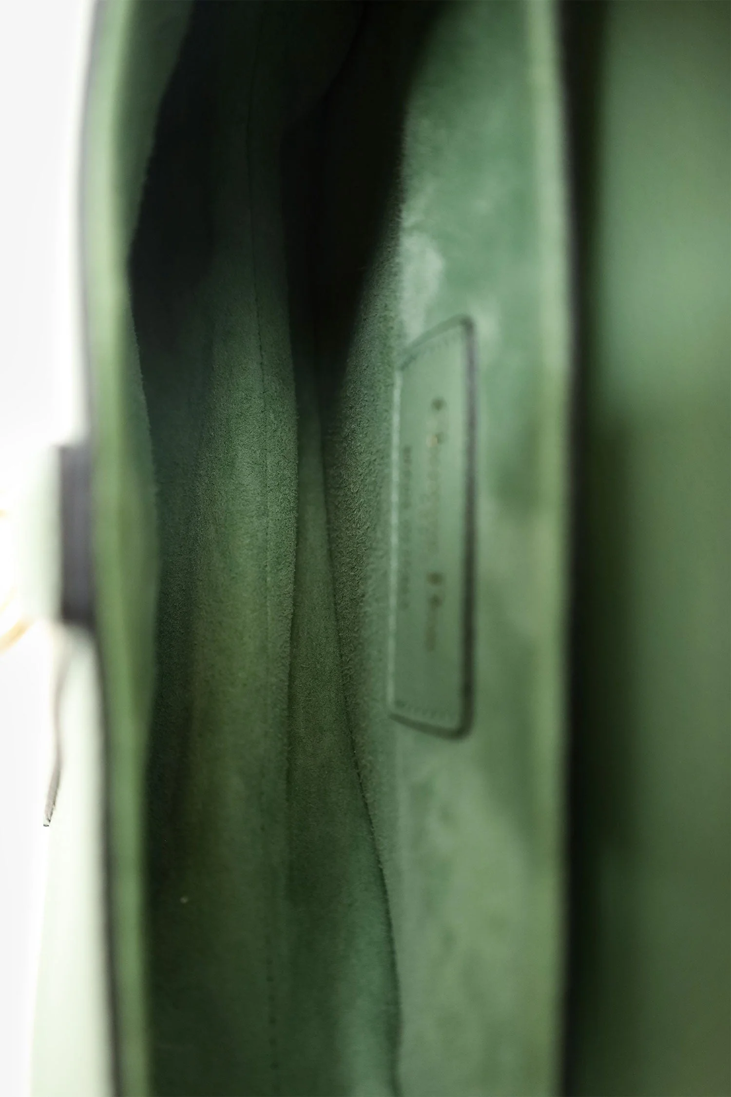 Christian Dior 2020 Green Leather Mini Saddle Bag - Image 7